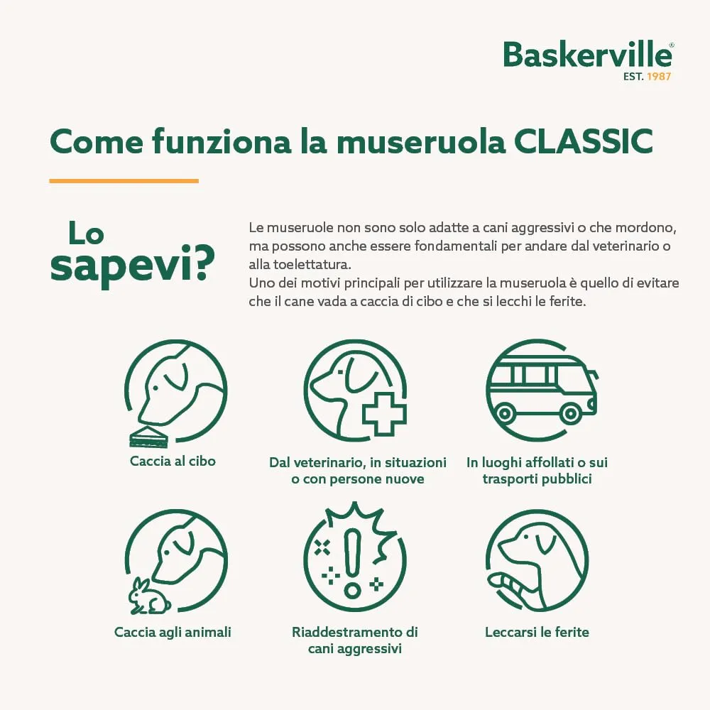 Museruola per cani Baskerville Classic Basket | Taglia 10 - immagine 3
