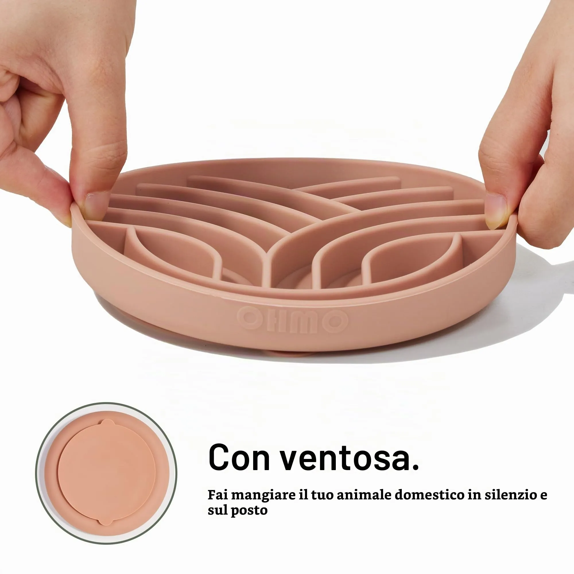 OHMO Ciotola Anti Ingozzamento (Piccolo Albero della Vita), Ciotola per Cani e Gatti che Mangia Lentamente, Silicone Ventosa Antiscivolo - immagine 5