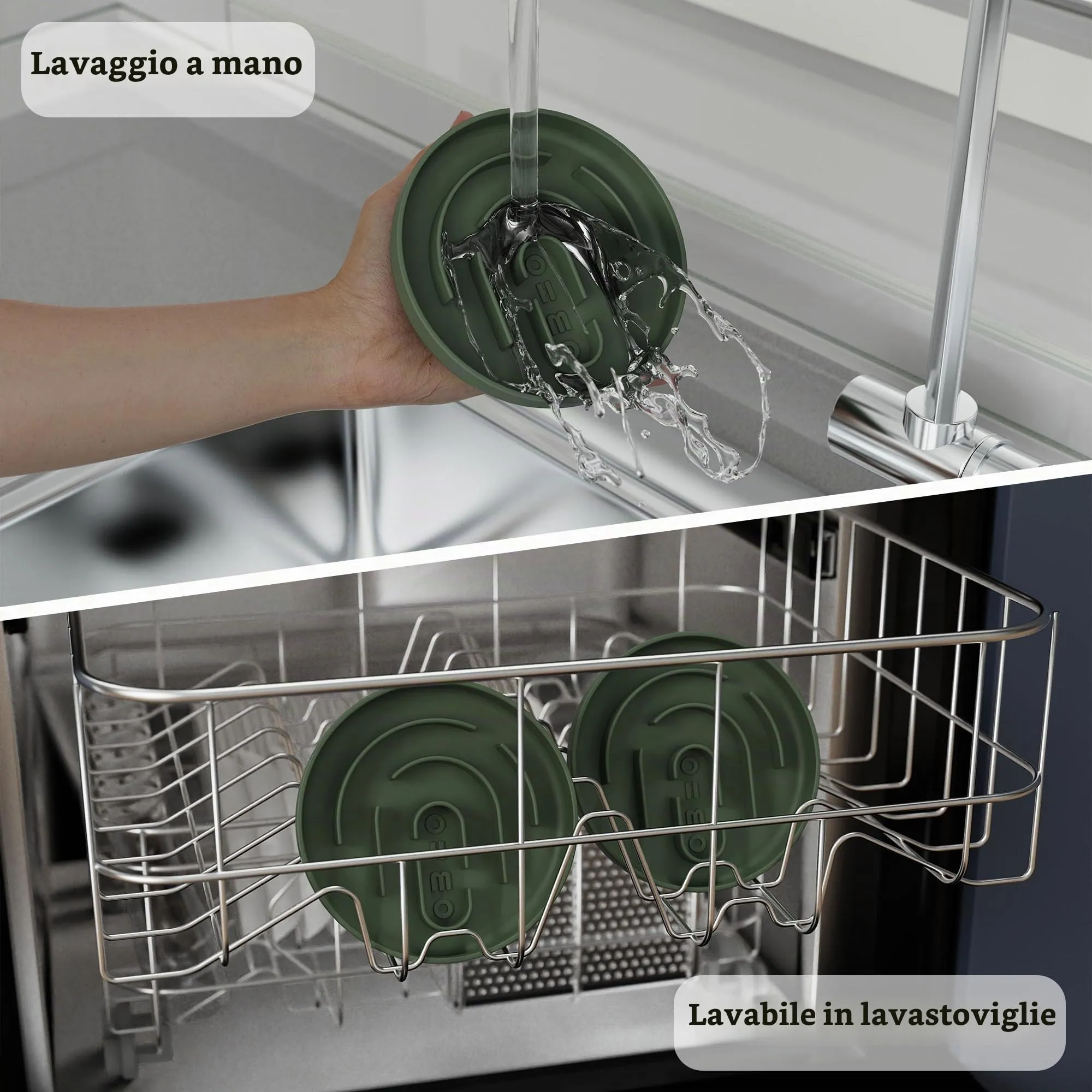 OHMO Ciotola Anti Ingozzamento (Piccola, No Ventosa, 15cm) Solo per Gatto e Cani di Piccola Taglia, Silicone Acqua Ciotola per Cane e Gatti che Mangia Lentamente - immagine 6
