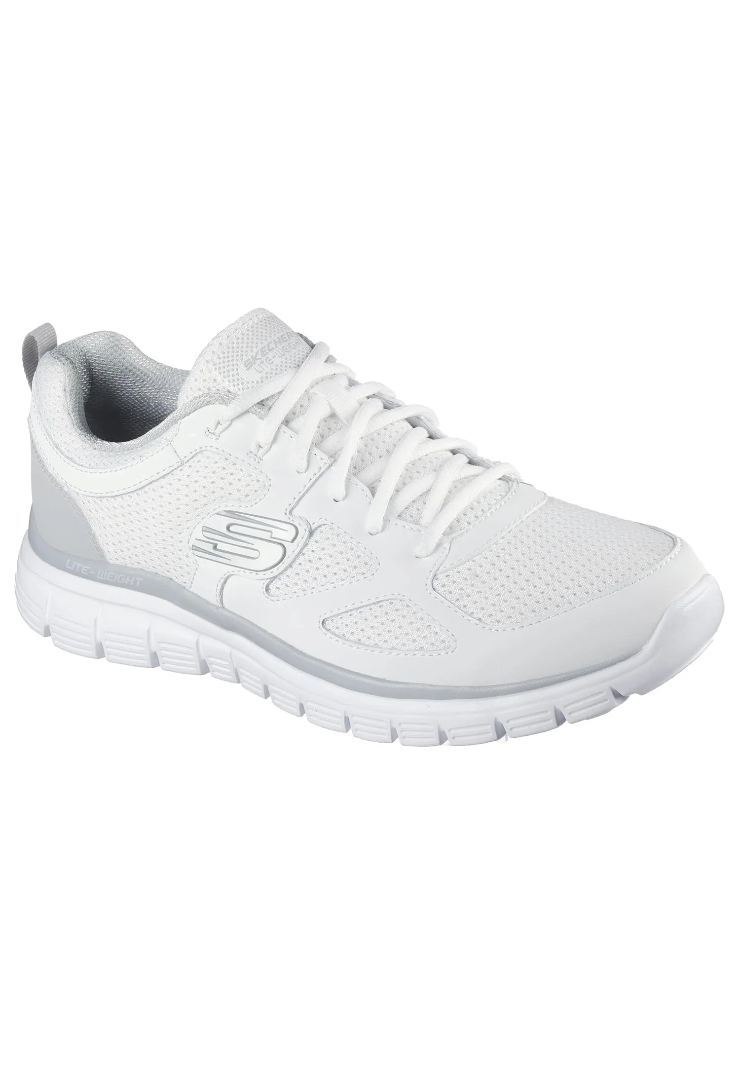 Skechers Burns - Scarpe da ginnastica da uomo Agoura, Bianco grigio. - immagine 1