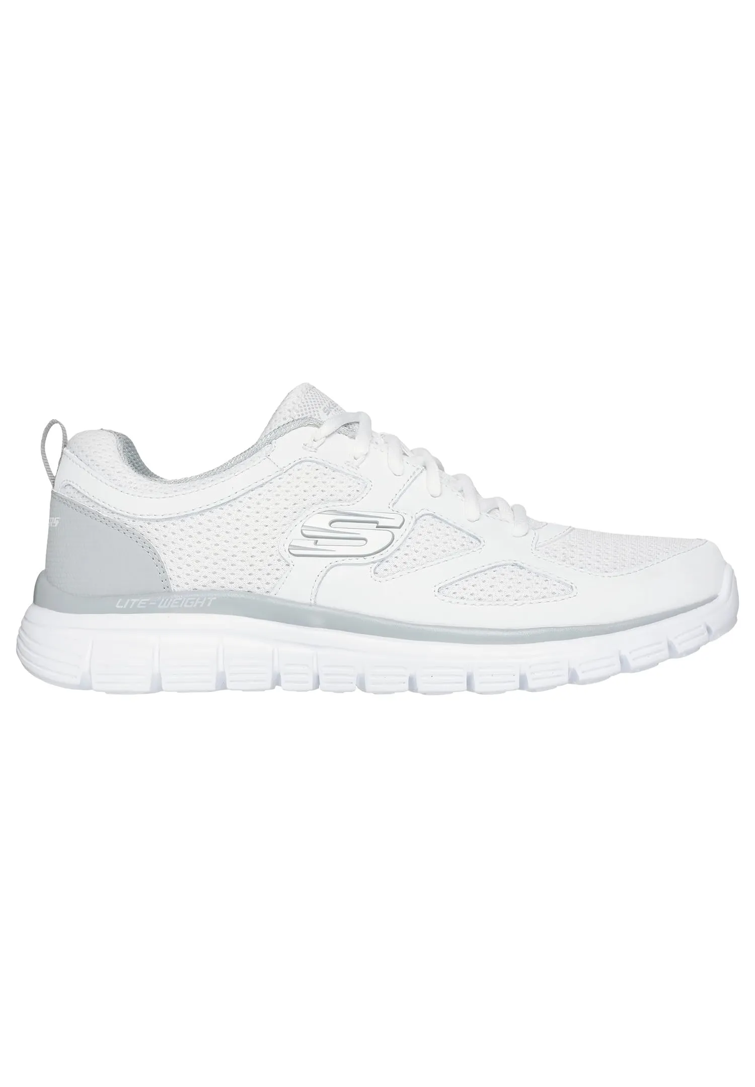 Skechers Burns - Scarpe da ginnastica da uomo Agoura, Bianco grigio. - immagine 3