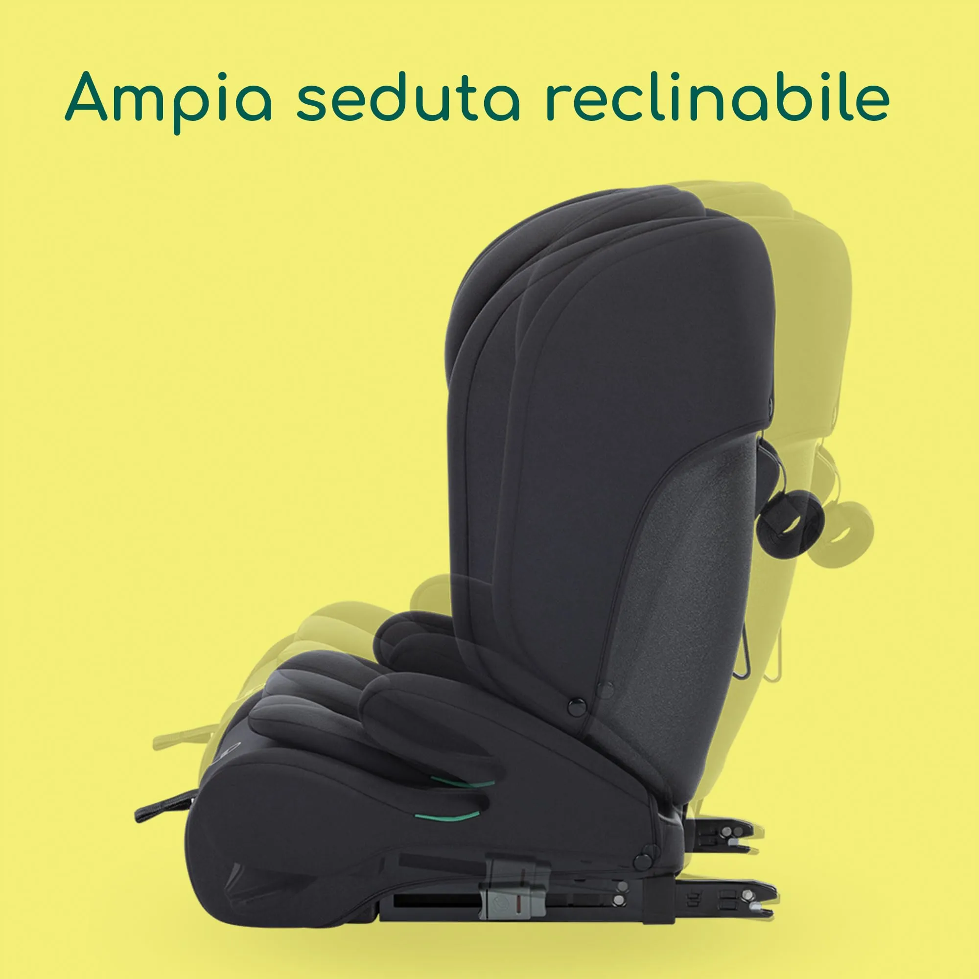 Bebeconfort EverFix Plus i-Size, Seggiolino Evolutivo, 76–150cm, Full Black - immagine 7