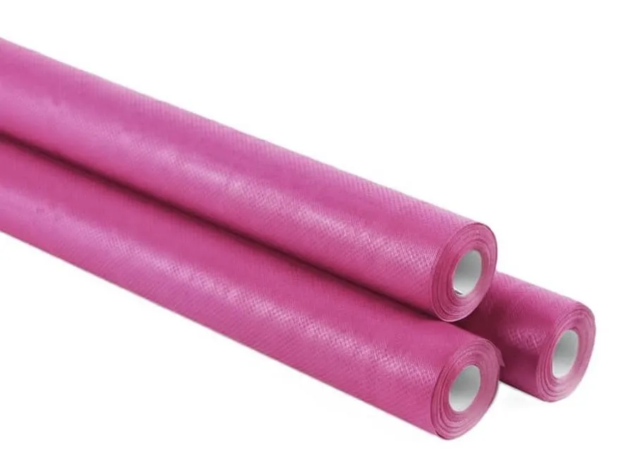 Generico Rotolo Tovaglia Impermeabile in carta Damascata largo 1,18 metri x 7 metri (1 rotolo) o 21 metri (3 rotoli) VARI COLORI efficace contro macchie e liquidi (Fucsia, 7 metri (1 rotolo)) - immagine 1