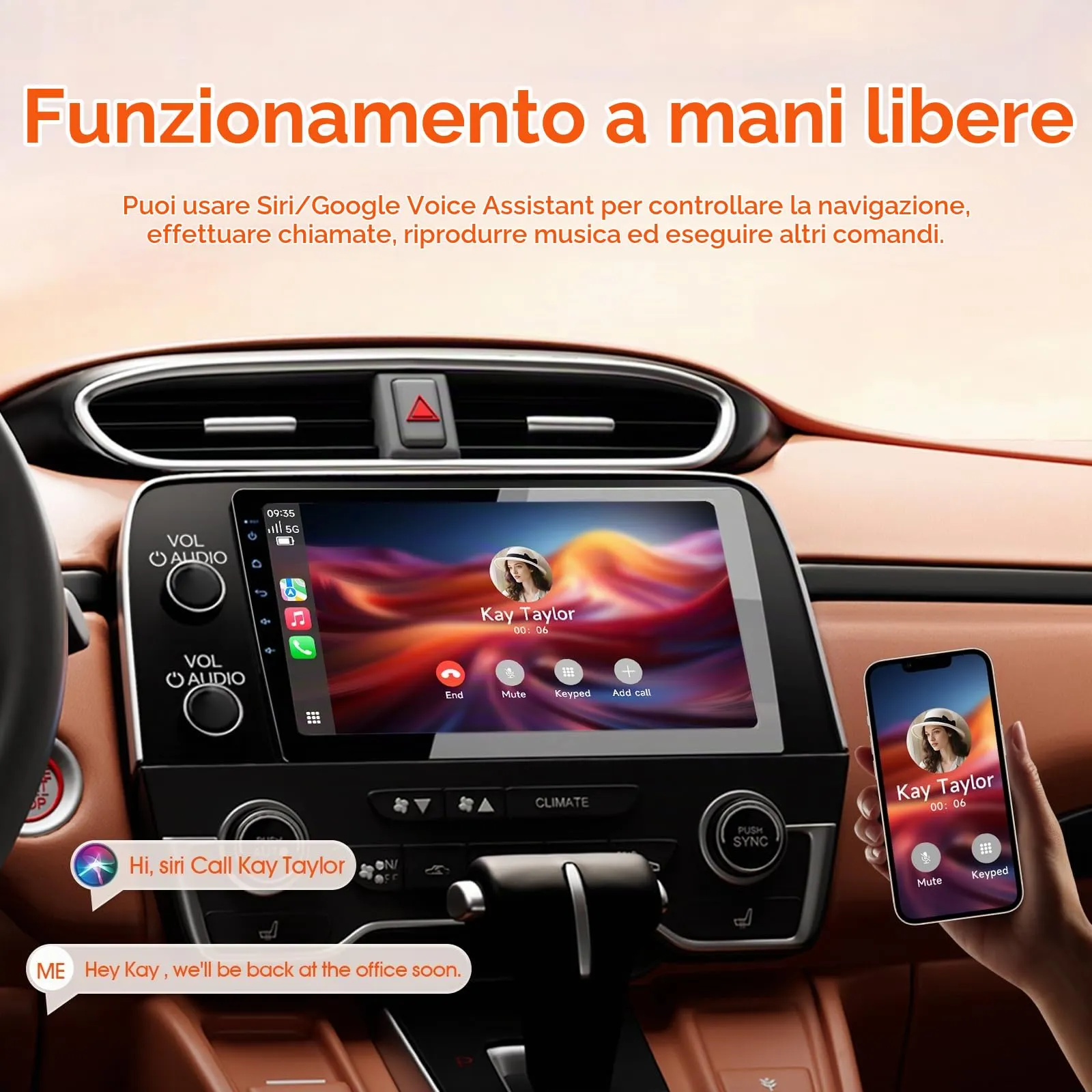 Haudio Autoradio 2 Din con CarPlay e Android Auto, Schermo IPS da 10,1 Pollici Supporta 25 set UI, Autoradio con Camera Retromarcia, Mirror Link,Controllo Vocale,SW/FM/AM/RDS 4+64G(Aggiornamento CPU) - immagine 5