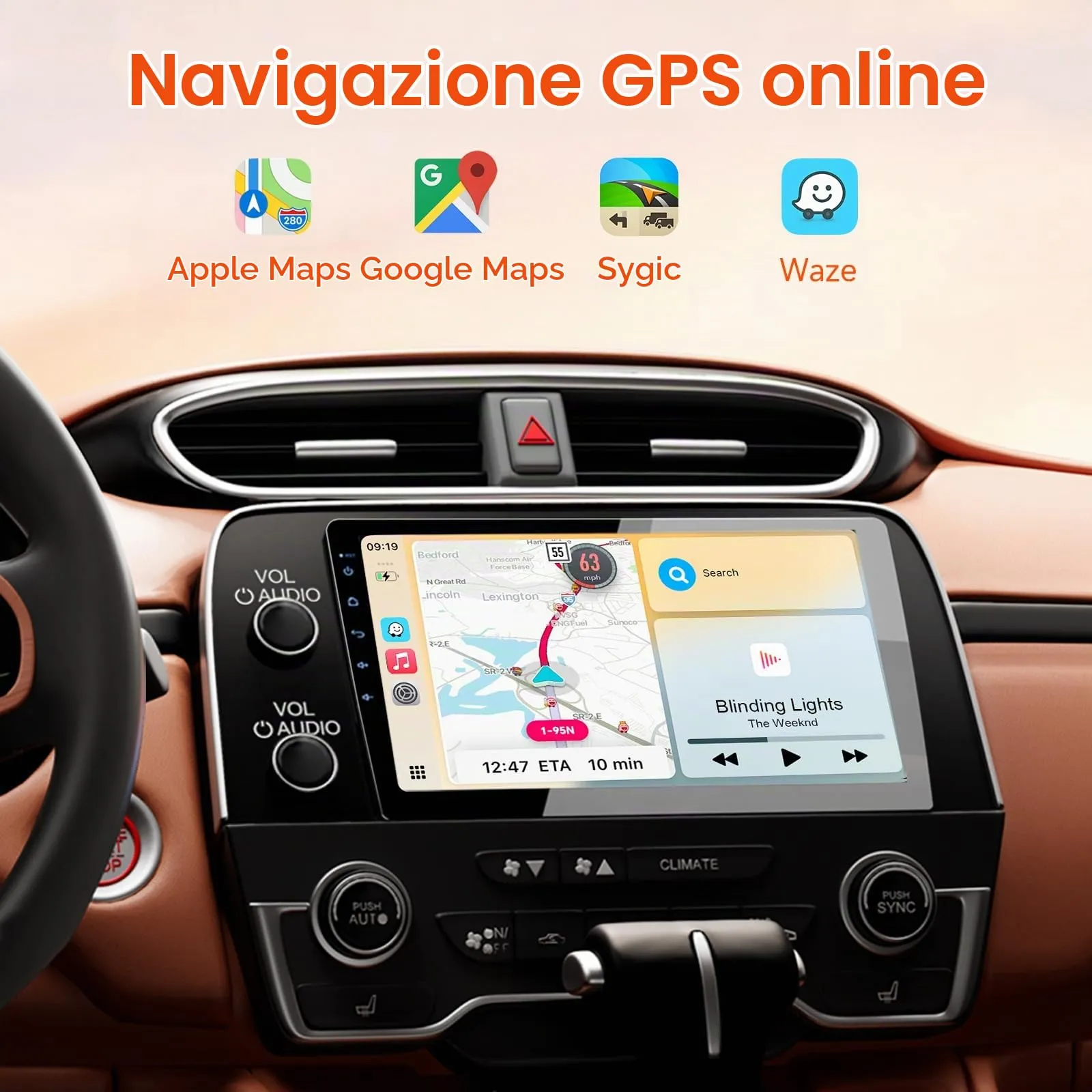 Haudio Autoradio 2 Din con CarPlay e Android Auto, Schermo IPS da 10,1 Pollici Supporta 25 set UI, Autoradio con Camera Retromarcia, Mirror Link,Controllo Vocale,SW/FM/AM/RDS 4+64G(Aggiornamento CPU) - immagine 6