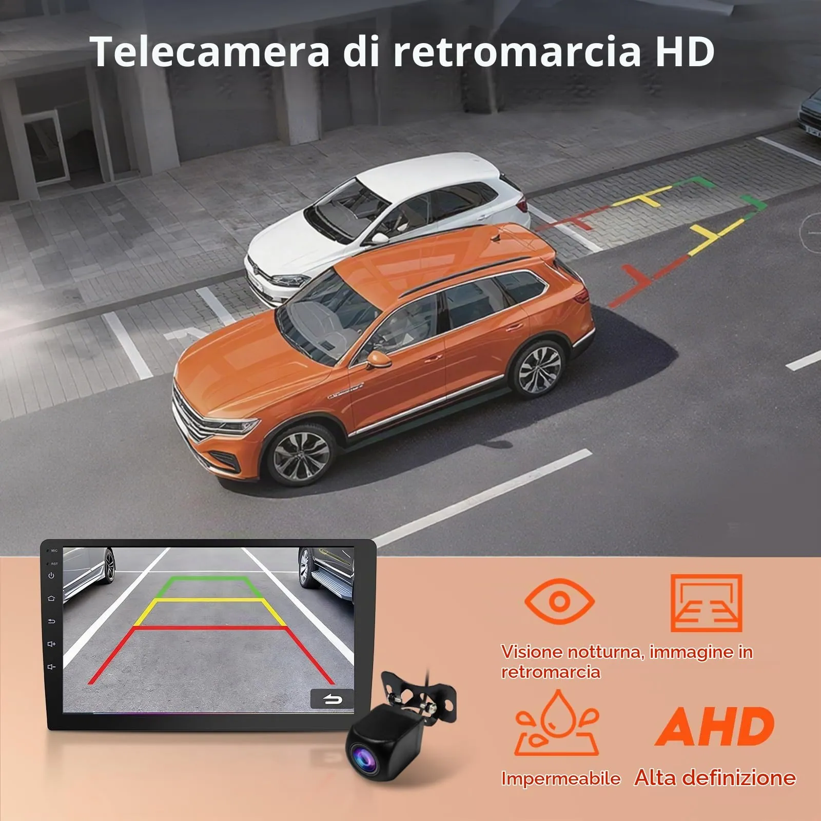 Haudio Autoradio 2 Din con CarPlay e Android Auto, Schermo IPS da 10,1 Pollici Supporta 25 set UI, Autoradio con Camera Retromarcia, Mirror Link,Controllo Vocale,SW/FM/AM/RDS 4+64G(Aggiornamento CPU) - immagine 8