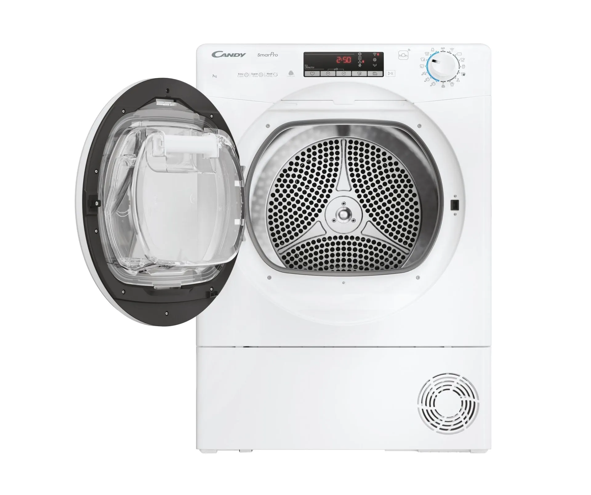 Candy Asciugatrice Slim 7 Kg Pompa di Calore Wi-Fi hOn Classe E, 48 cm, Woolmark CRO4 H7A2TE-S - immagine 2
