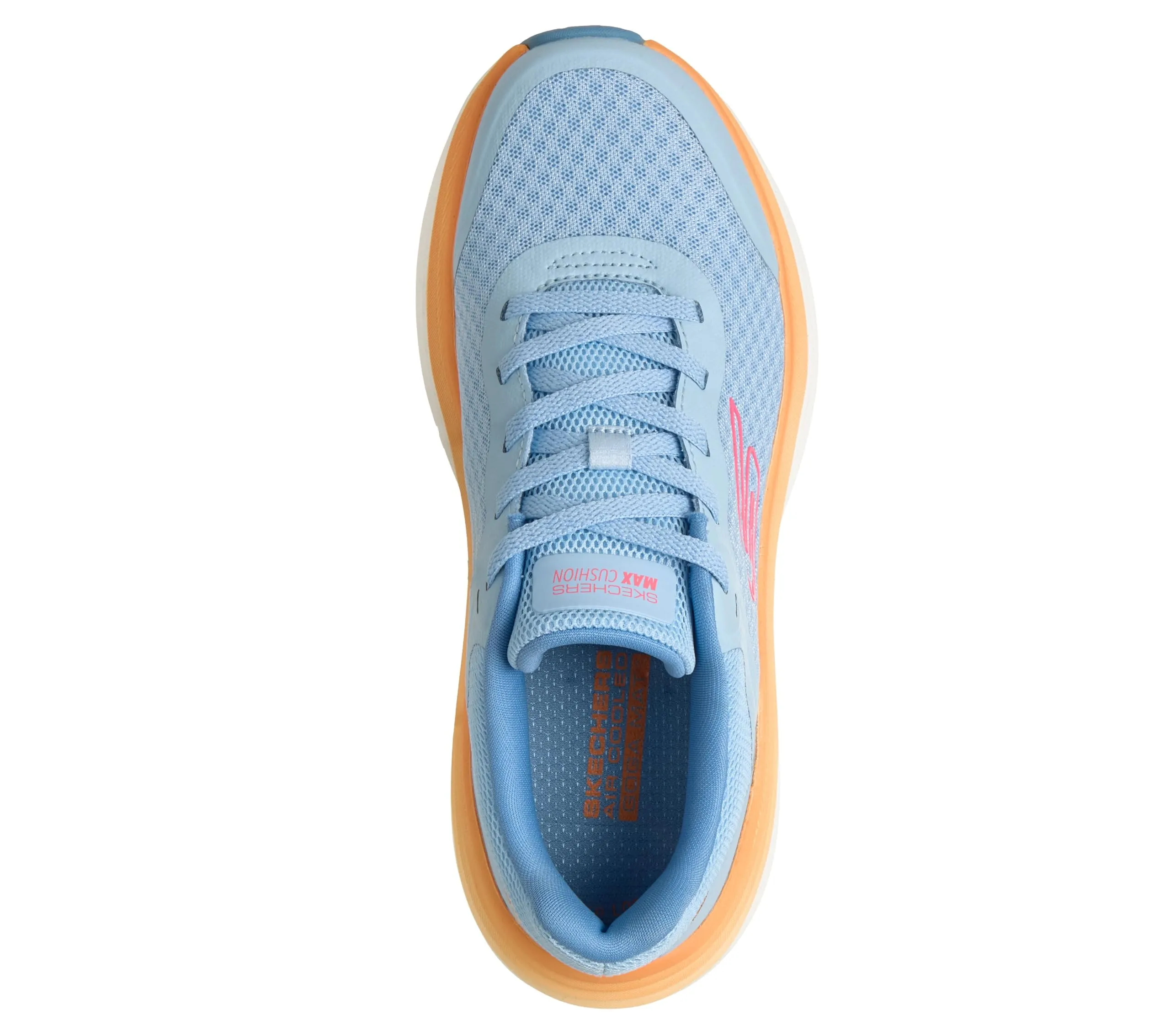 Skechers Donna Max Cushioning Endeavour Canova Trainers, Blue Orange, 38 EU Larga - immagine 3