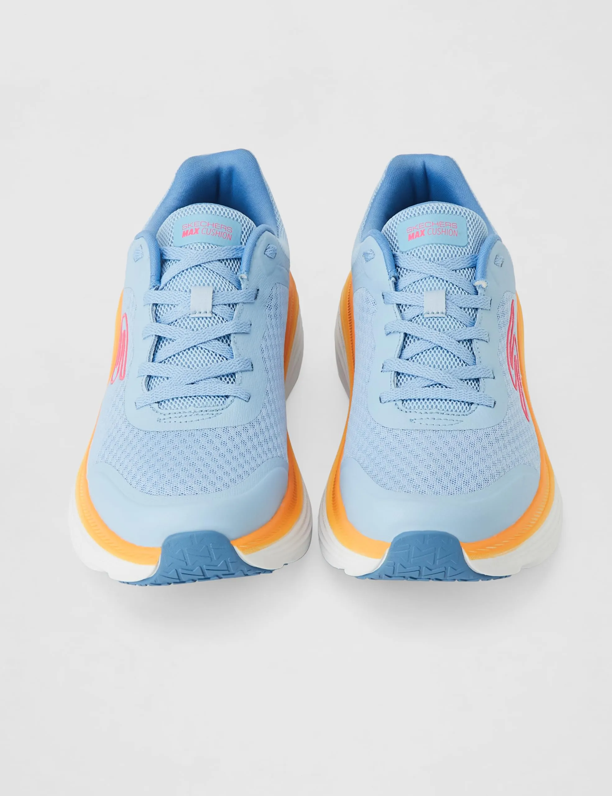 Skechers Donna Max Cushioning Endeavour Canova Trainers, Blue Orange, 41 EU Larga - immagine 4