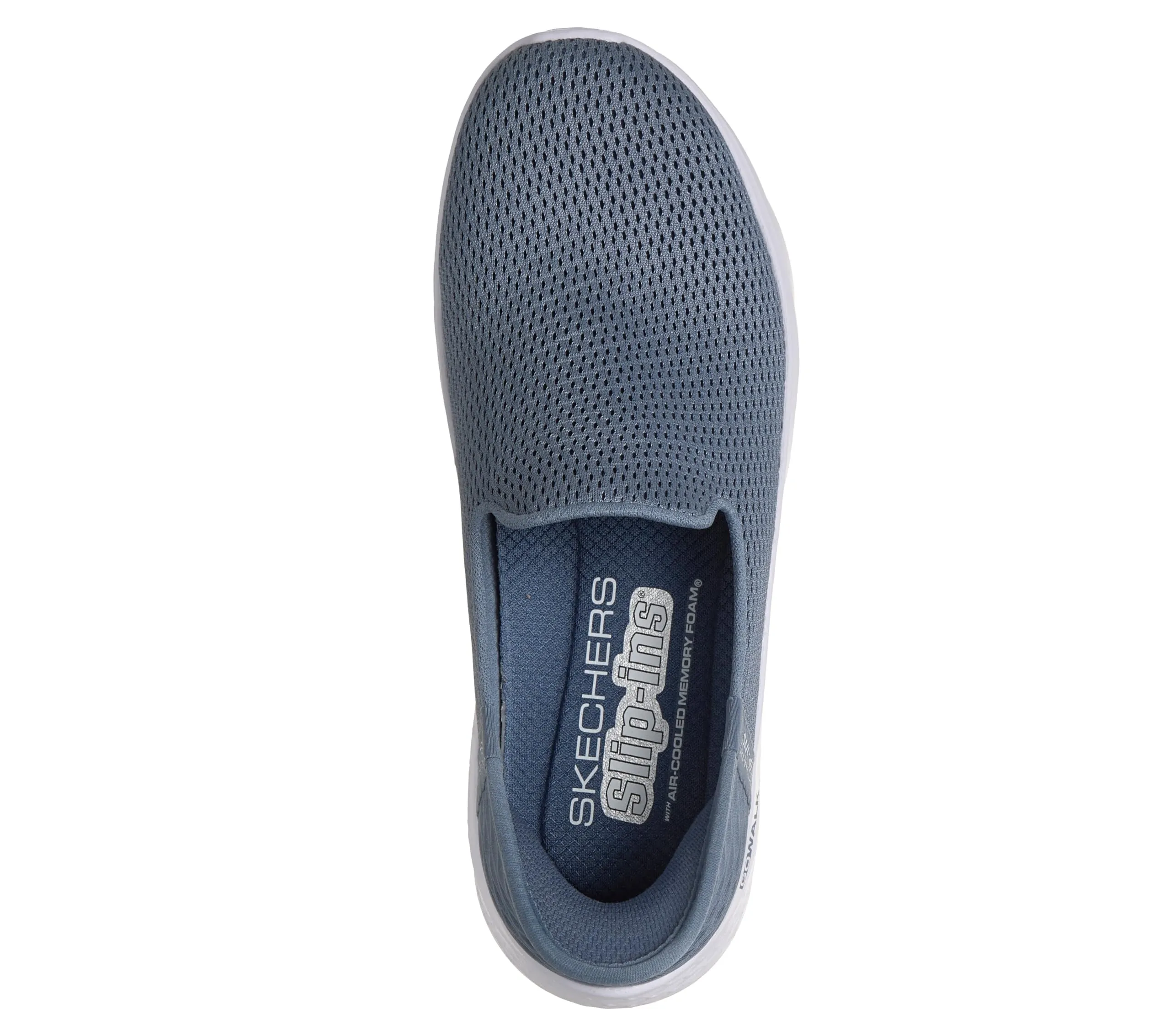 Skechers Skechers - Sneaker da donna senza mani-libere, Go Walk Flex-Relish, Blu, 10 - immagine 3