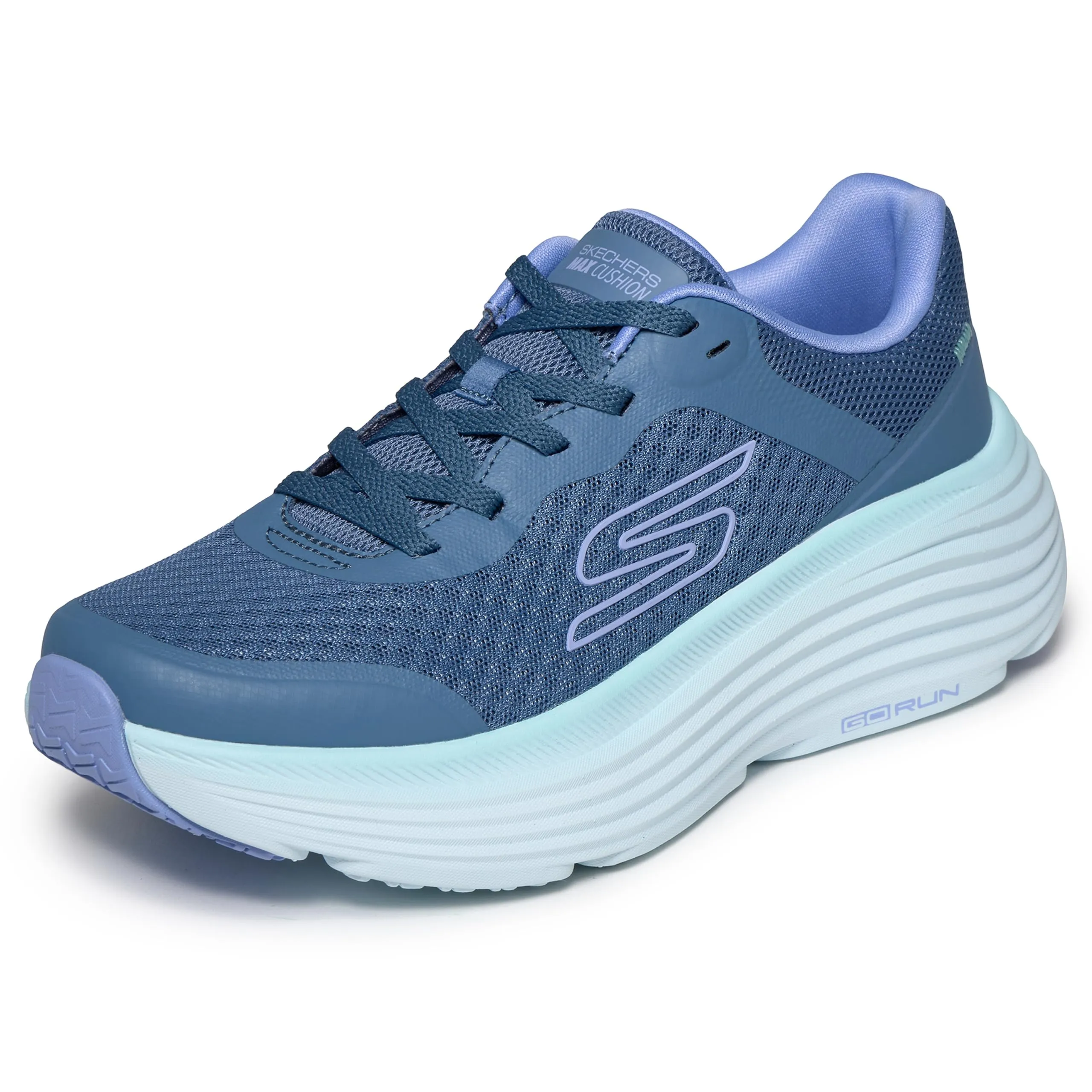 Skechers Max Cushioning Endeavour Canova BasketFemme, Blu Multicolore, 35.5 EU - immagine 7