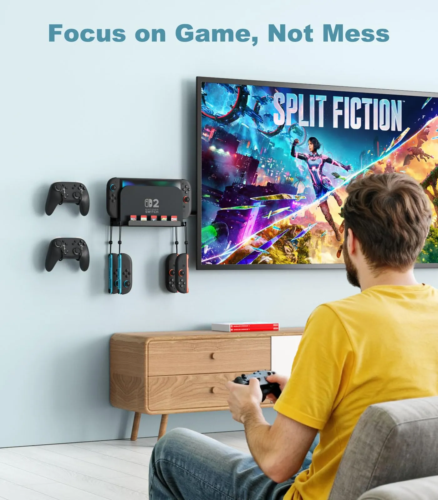 MoKo Supporto da Parete Compatibile con Nintendo Switch 2 2025 - immagine 8