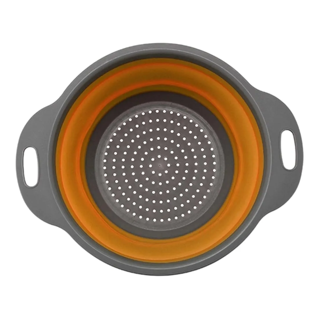 Scolapasta Pieghevole Scolapasta Silicone, 1 pezzi, centrifuga insalata, per scolare pasta verdure e frutta scolapasta, Cucina Scolapasta - immagine 7