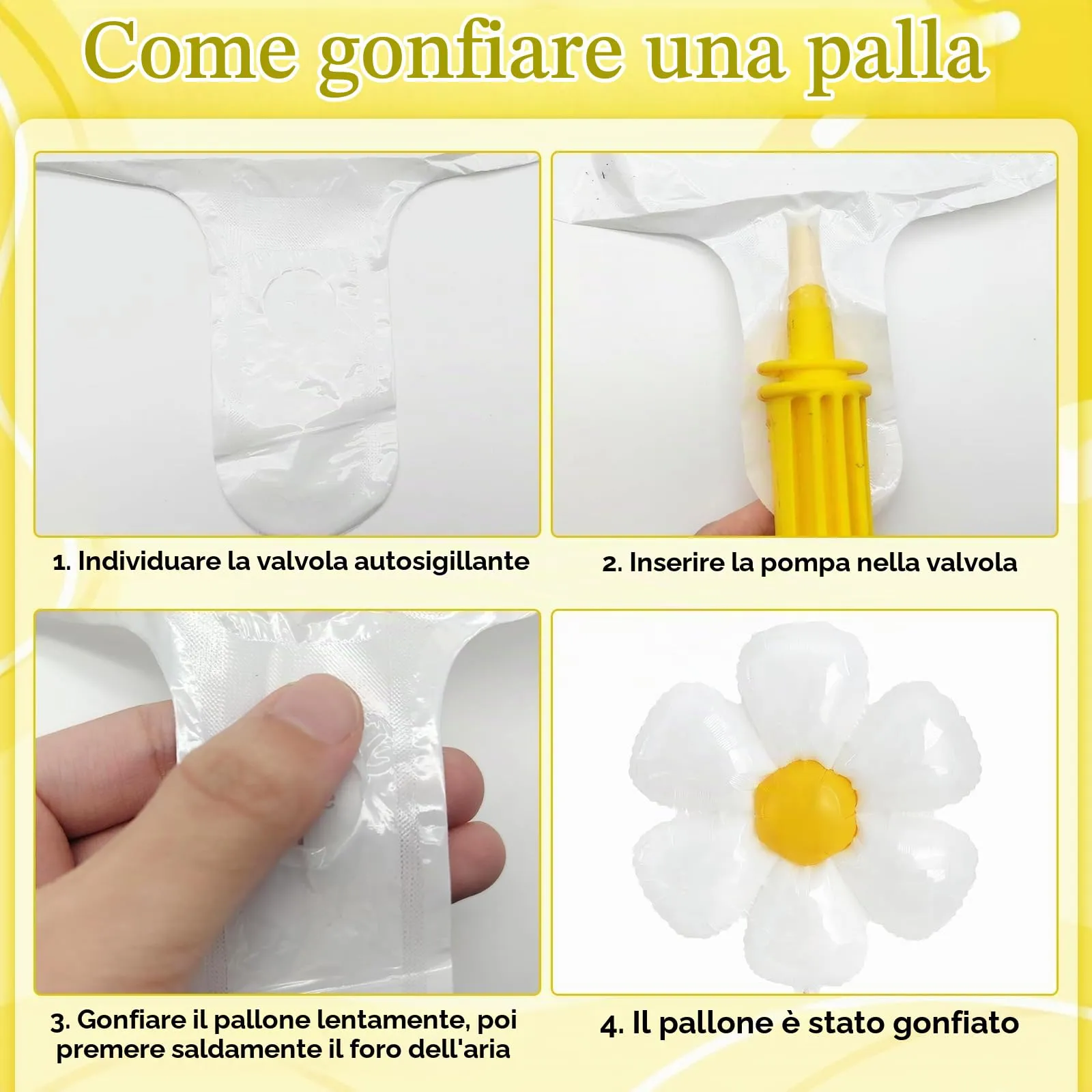 8 Pezzi Palloncini Ape Margherita Girasole, Palloncini Compleanno Ape, Palloncini Floreali, Ape Palloncino di Alluminio, per la Decorazione Della Festa di Compleanno, Decorazione a Tema Ape - immagine 5