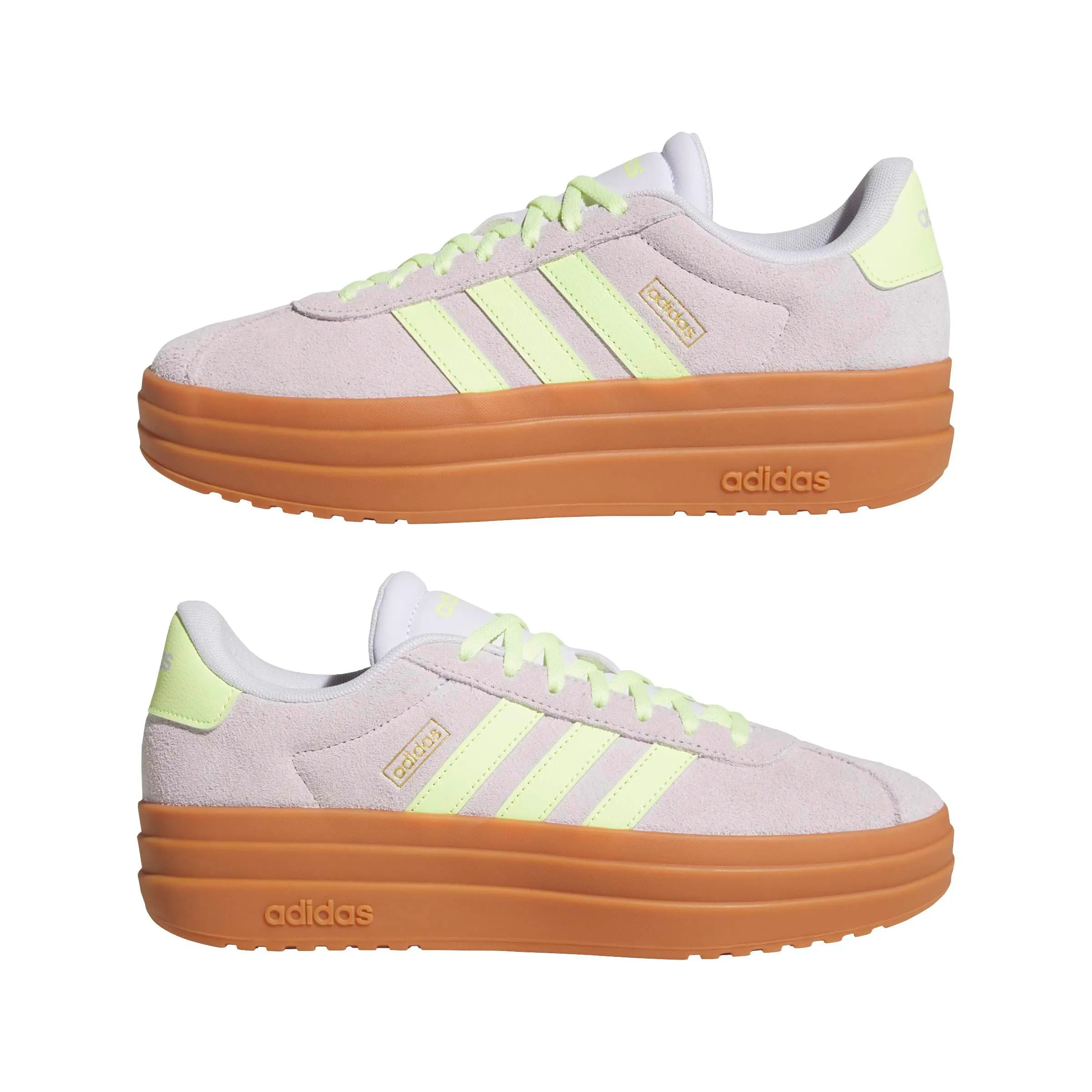 adidas Donna VL Court Bold Shoes, Frozen Purple/Frozen Lemon/Gold Met., 40 2/3 EU - immagine 8