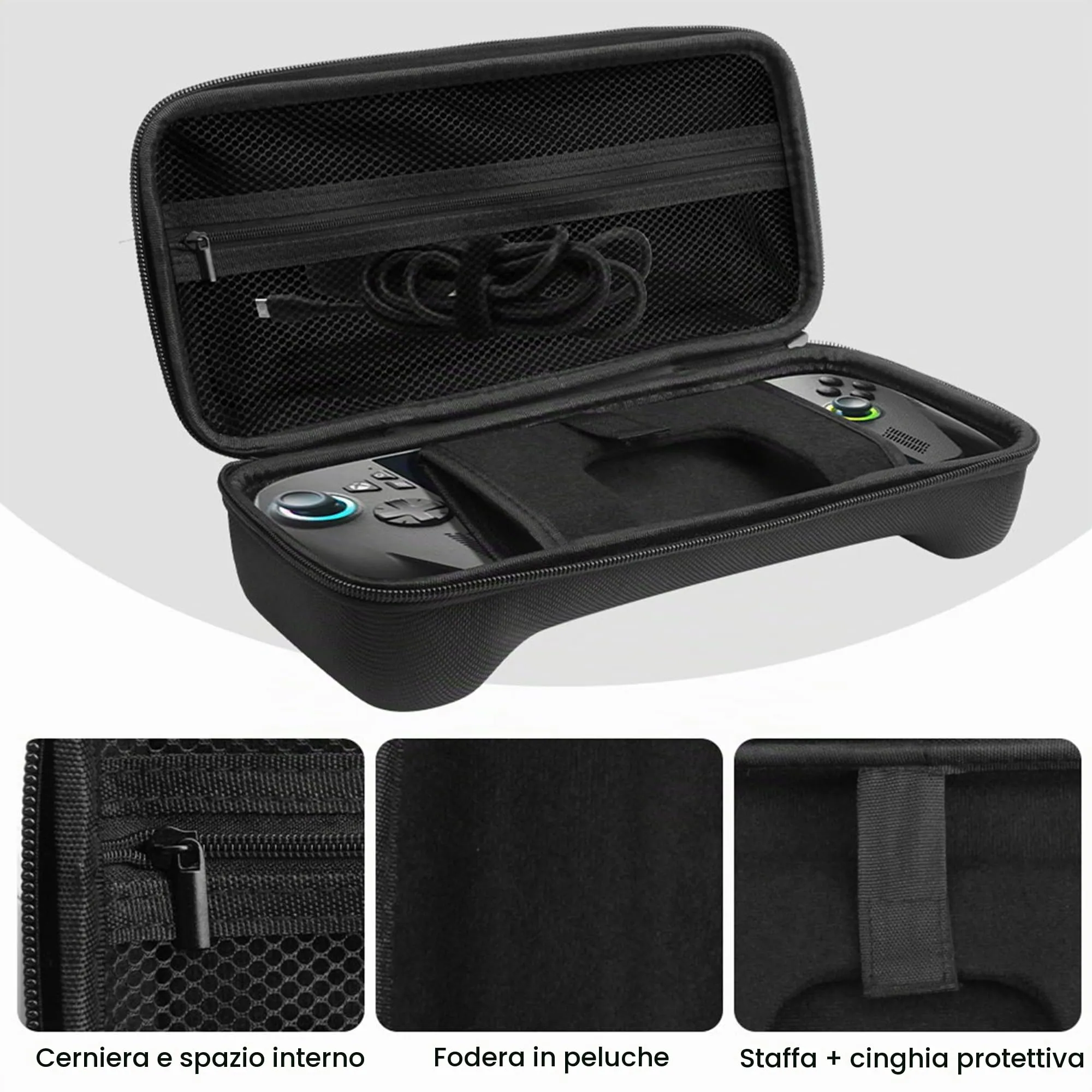 Lemxiee Custodia rigida per Rog Xbox Ally X & Rog Xbox Ally Cover Accessori + [2 Pezzi] Pellicola Vetro Temperato Protettiva Case - immagine 5