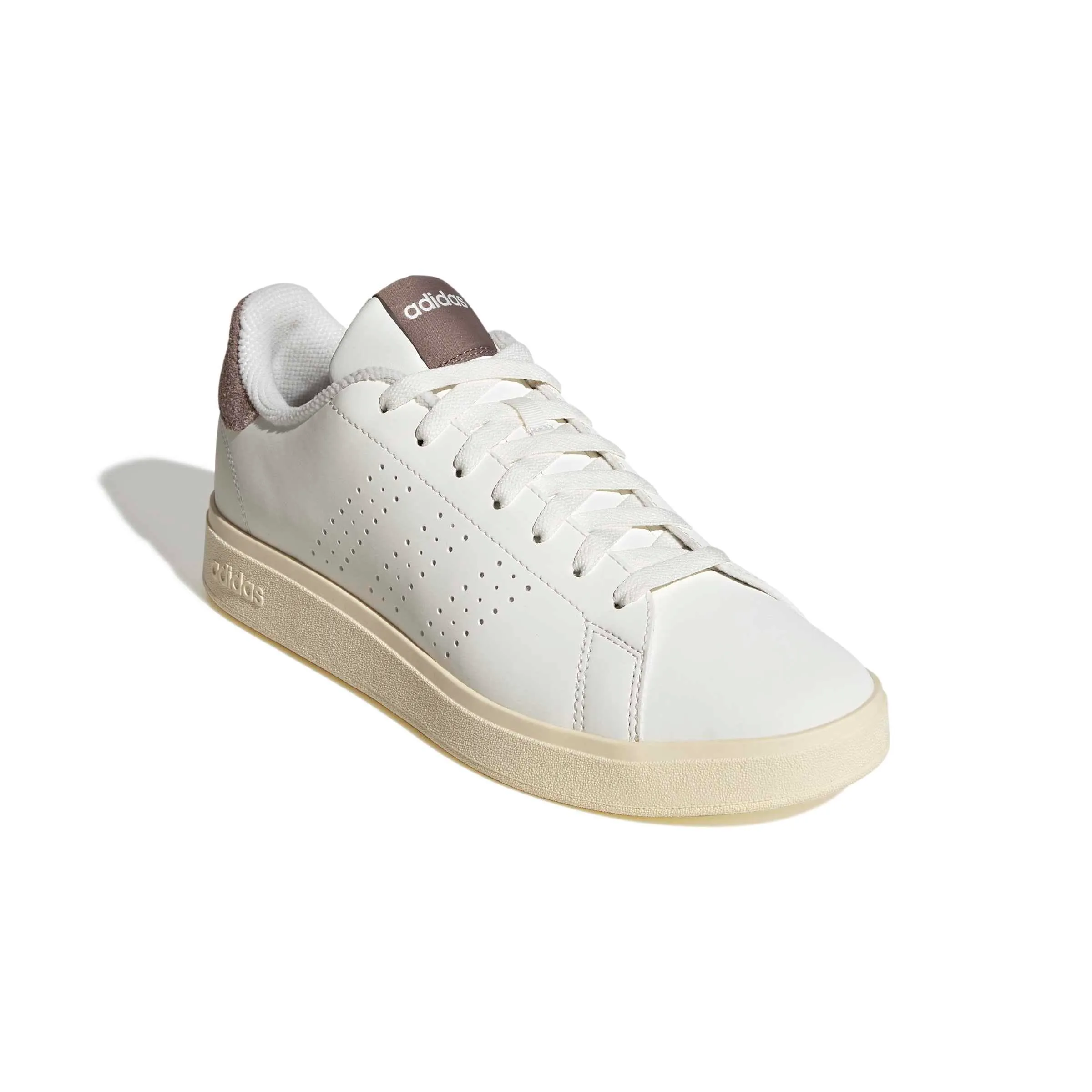 adidas Uomo Advantage Base 2.0 Shoes, Core White/Core Black/Trace Brown, 44 2/3 EU - immagine 3