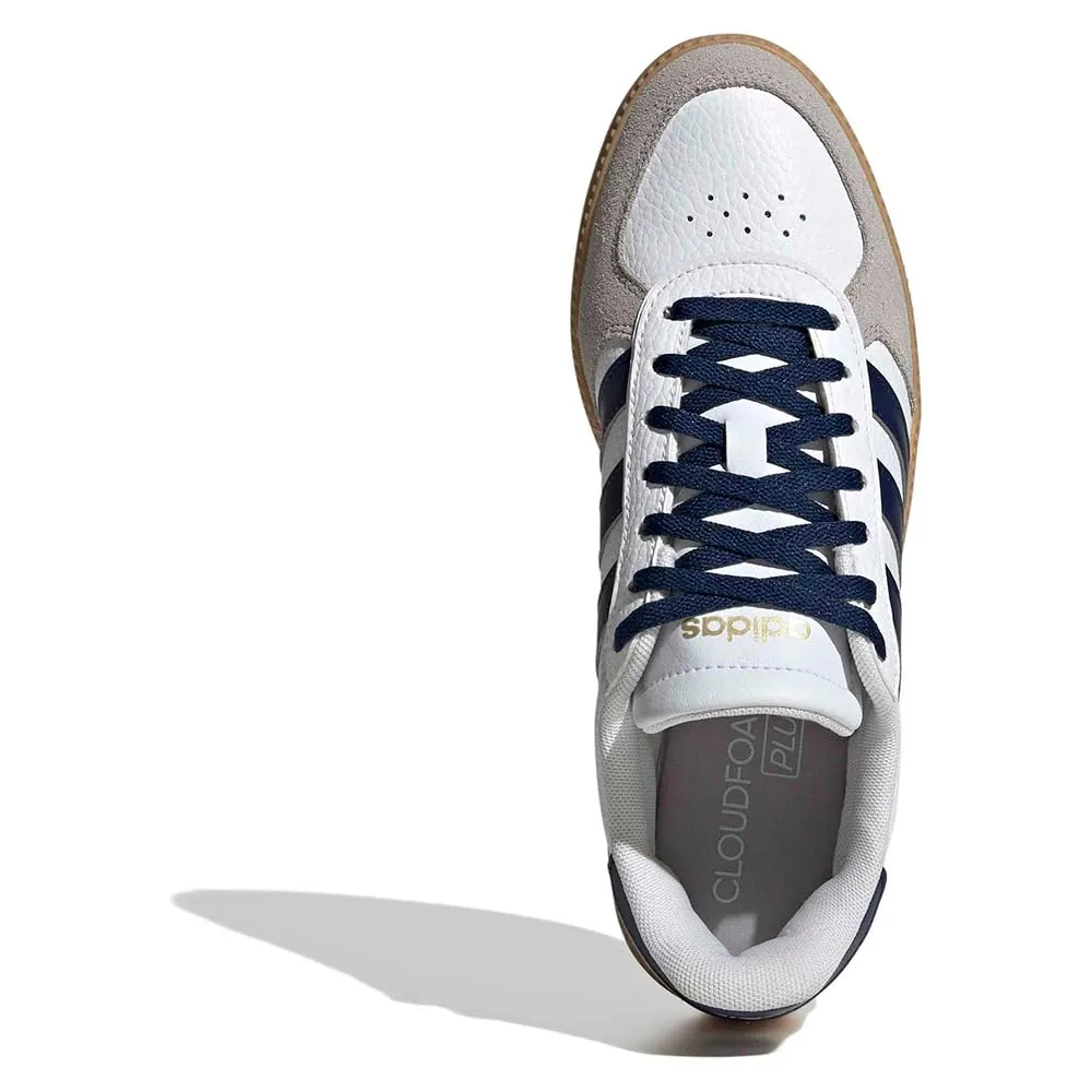adidas Donna Breaknet Sleek Shoes, Ftwr White/Dark Blue/Gum 3, 41 1/3 EU - immagine 5