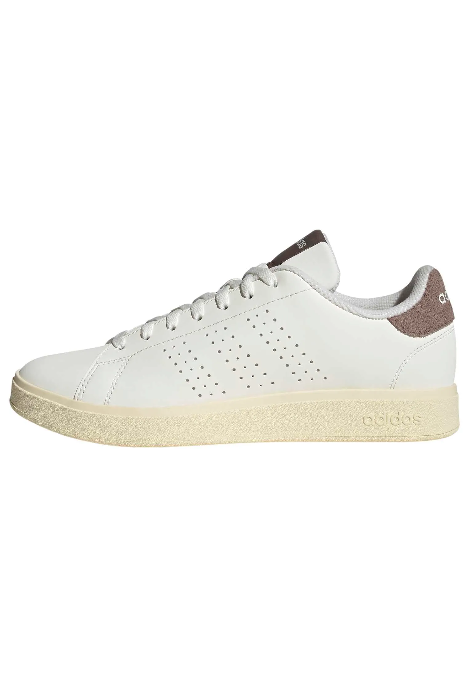 adidas Uomo Advantage Base 2.0 Shoes, Core White/Core Black/Trace Brown, 43 1/3 EU - immagine 1