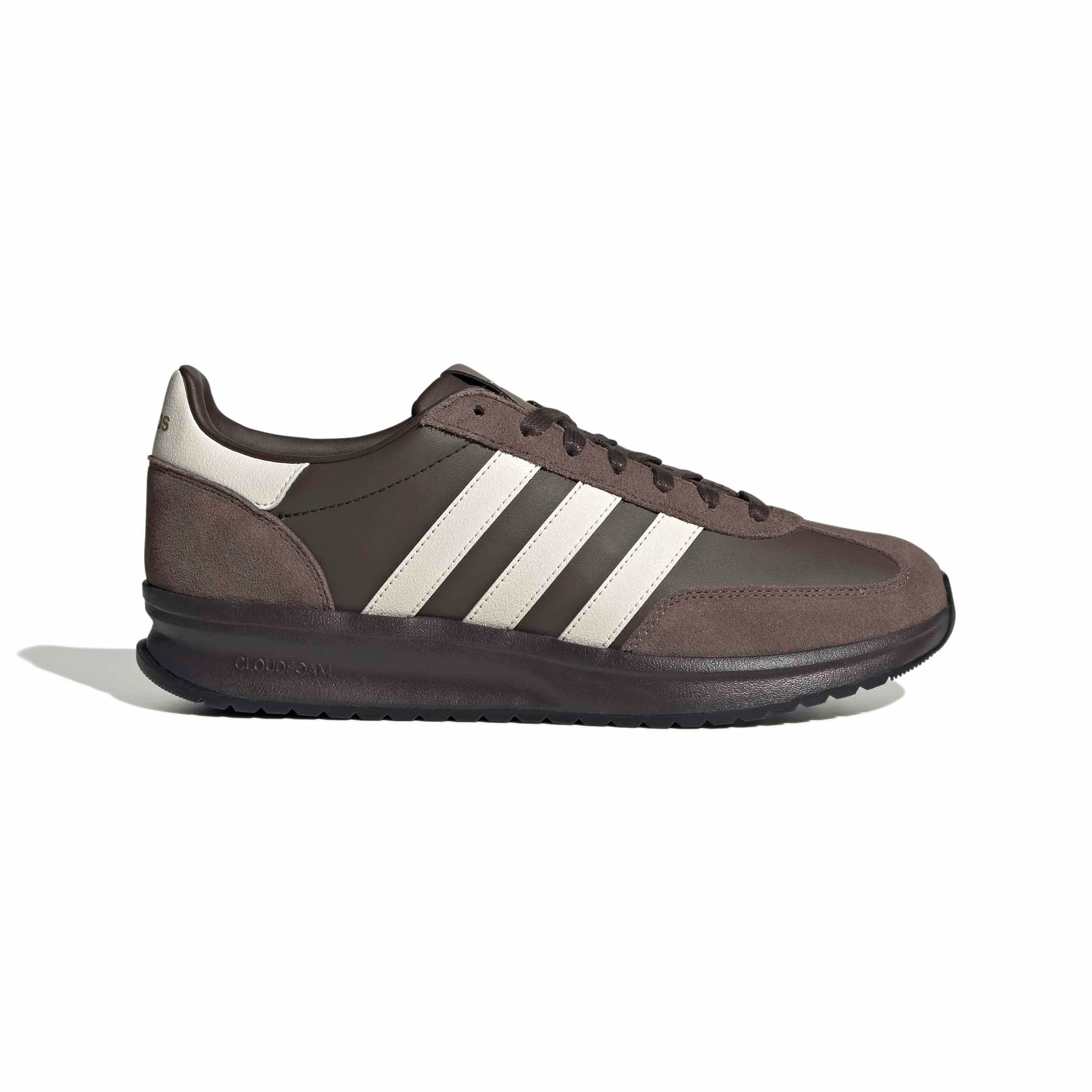 adidas Uomo Run 70S 2.0 Shoes, Dark Brown/off White/Earth Strata, 45 1/3 EU - immagine 2