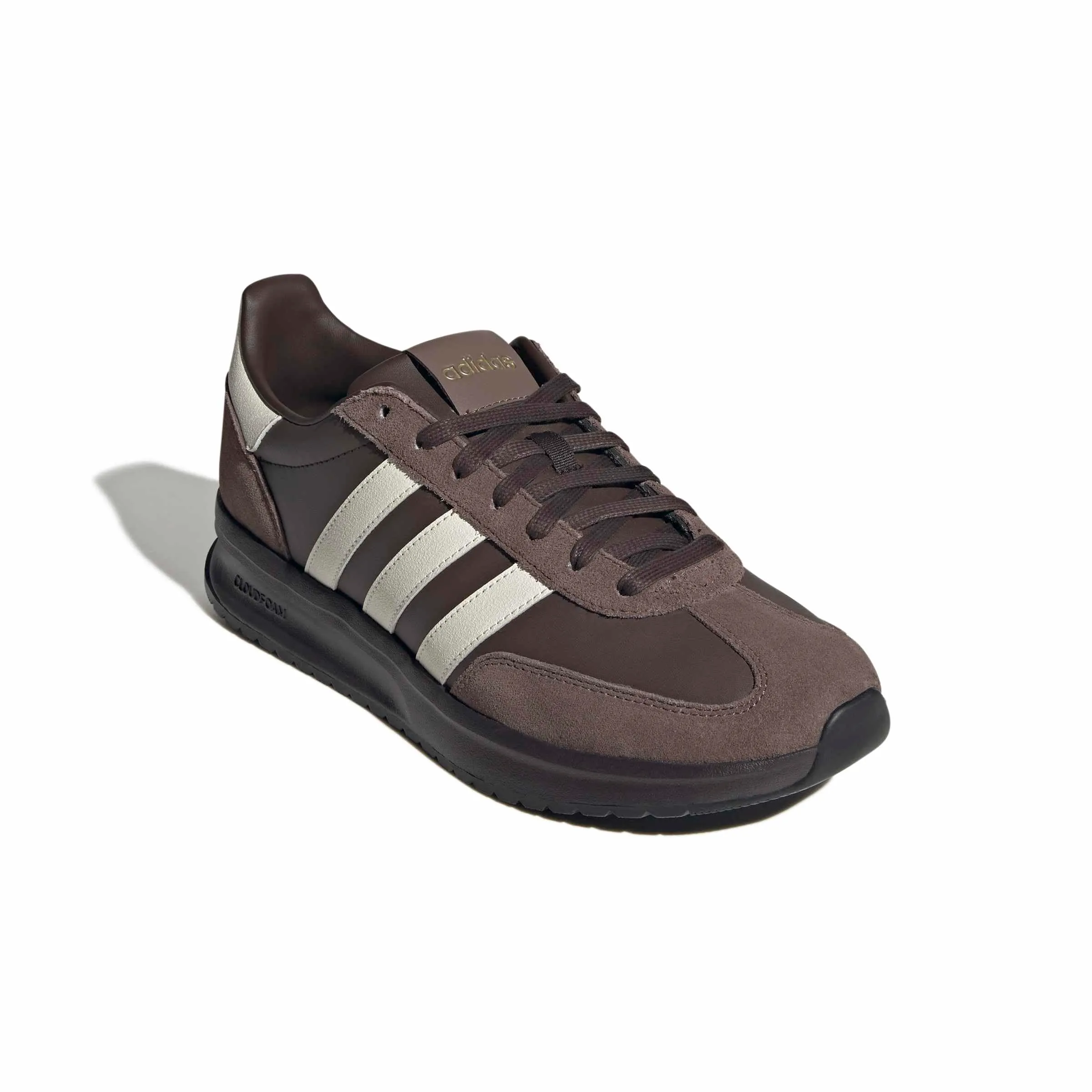 adidas Uomo Run 70S 2.0 Shoes, Dark Brown/off White/Earth Strata, 45 1/3 EU - immagine 3