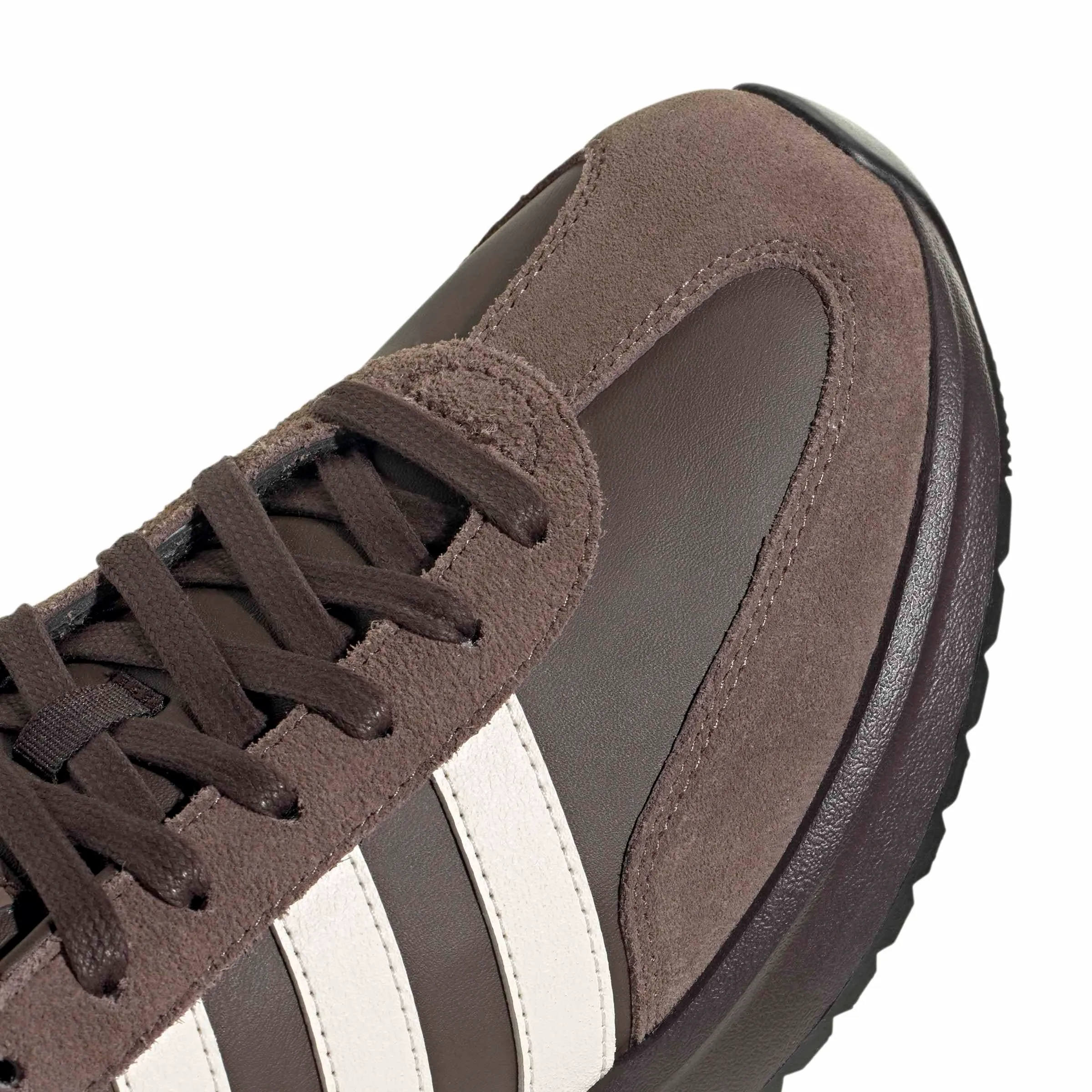 adidas Uomo Run 70S 2.0 Shoes, Dark Brown/off White/Earth Strata, 45 1/3 EU - immagine 4