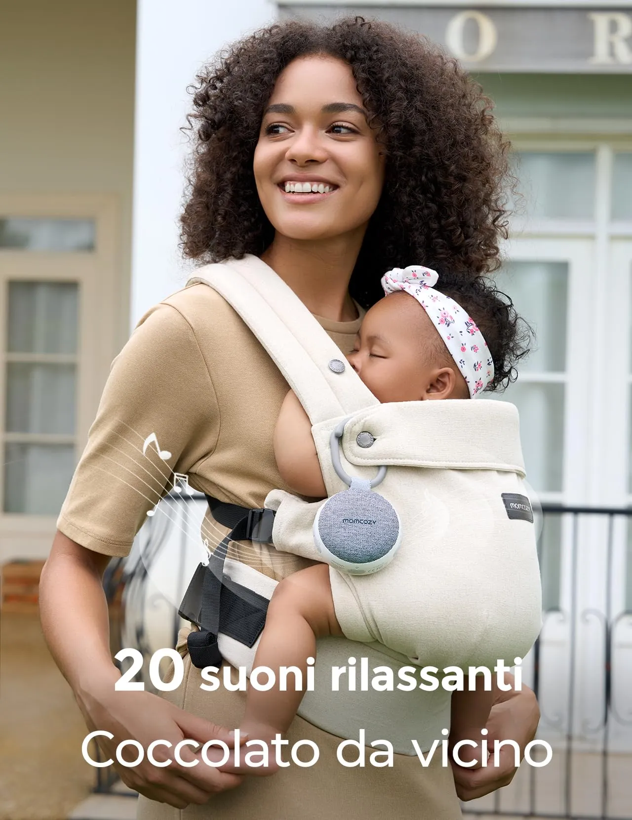 Momcozy WN06 Rumori Bianchi per Neonato Portatile, Regalo Neonato, Grigio - immagine 3