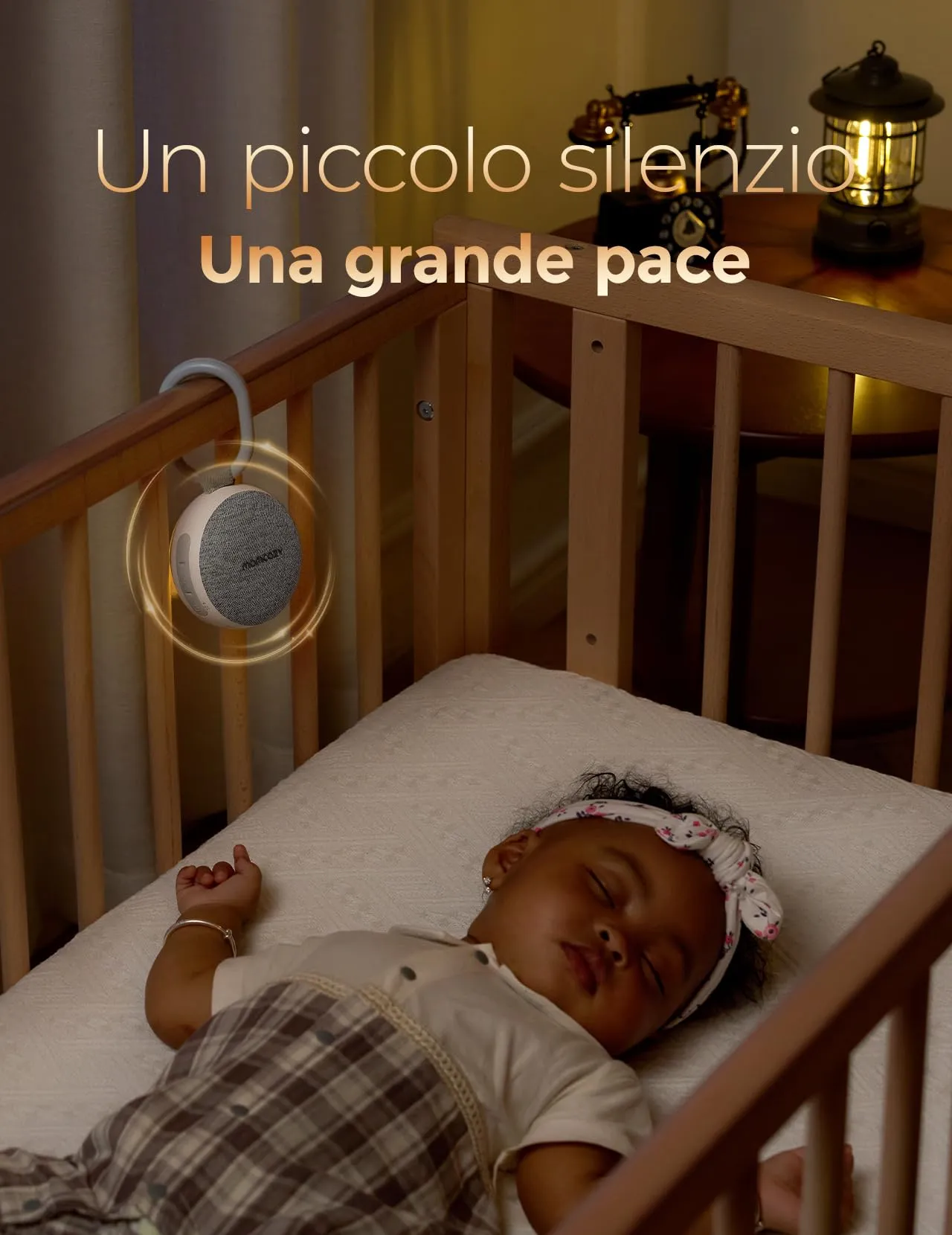 Momcozy WN06 Rumori Bianchi per Neonato Portatile, Regalo Neonato, Grigio - immagine 5