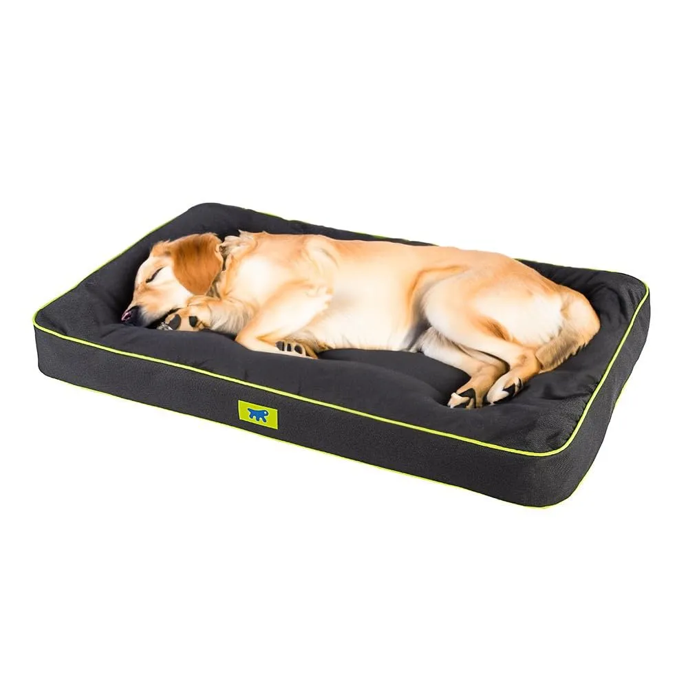 Ferplast Cuccia Ortopedica per Cani Extra Large Materassino per Cani Impermeabile e Antigraffio Cuccia Morbida Polo, 110 x 70 x h 8 CM, NERA - immagine 1