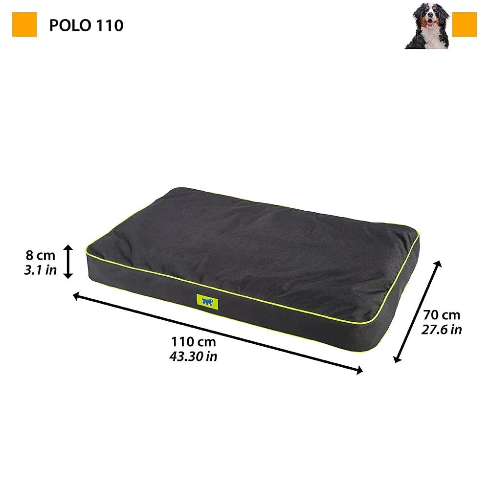 Ferplast Cuccia Ortopedica per Cani Extra Large Materassino per Cani Impermeabile e Antigraffio Cuccia Morbida Polo, 110 x 70 x h 8 CM, NERA - immagine 2