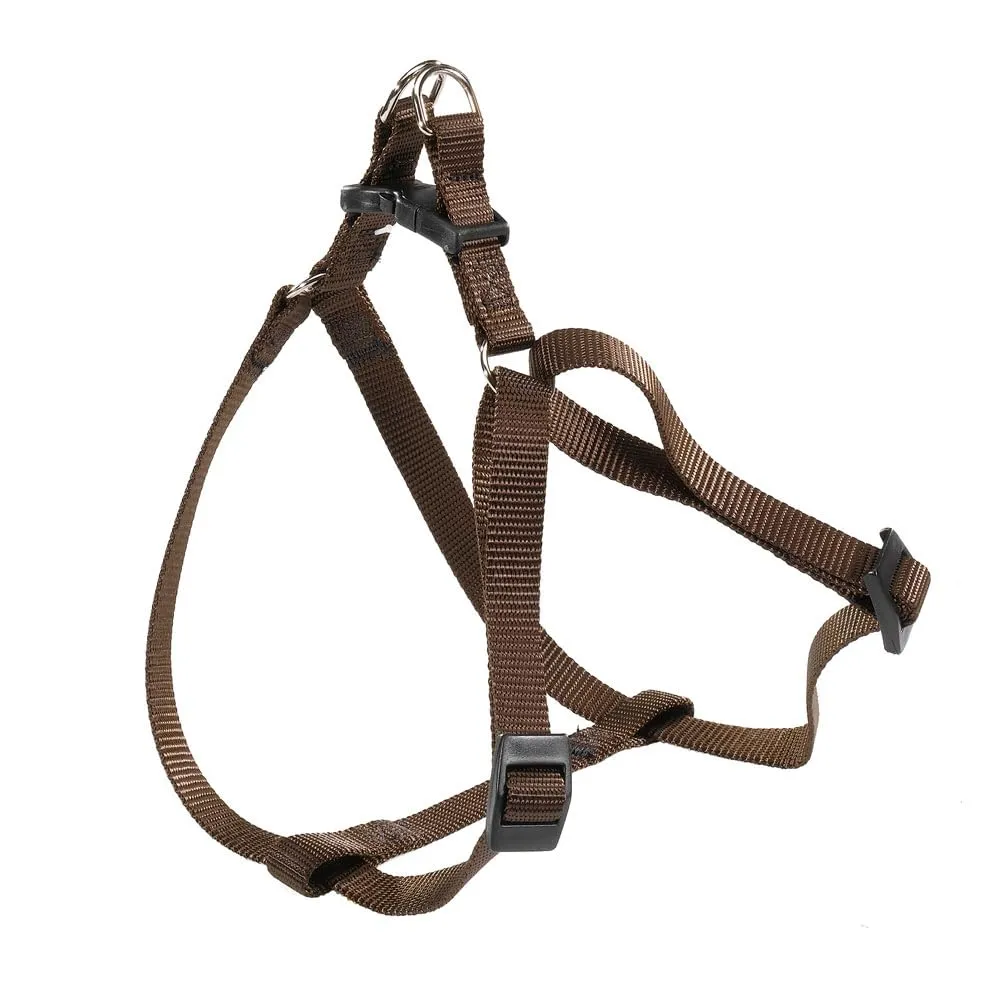Ferplast Pettorina Cane Taglia Media EASY M, Pettorina per Cani Regolabile, Facile da Indossare, 45-63 cm. Marrone - immagine 1