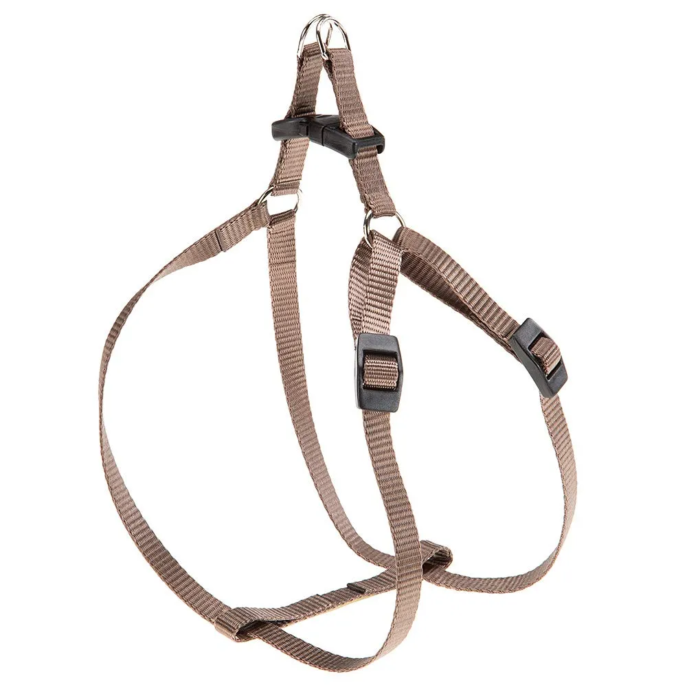 Ferplast Pettorina Cane Taglia Piccola EASY S, Pettorina Gatto Regolabile, Facile da Indossare, 35-53 cm. Marrone - immagine 1