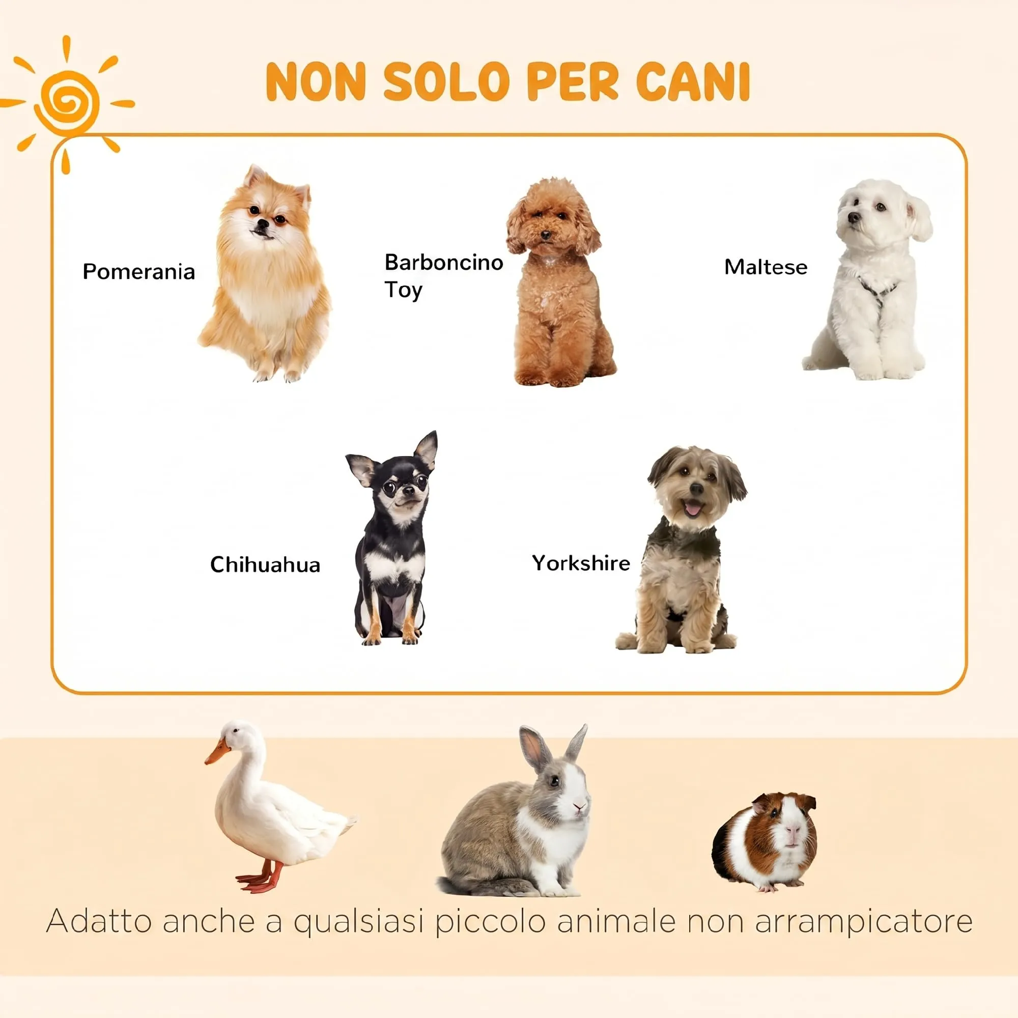 PawHut Recinto per Cani da Esterno e Interno con Porta 61 x 61cm Nero - immagine 4