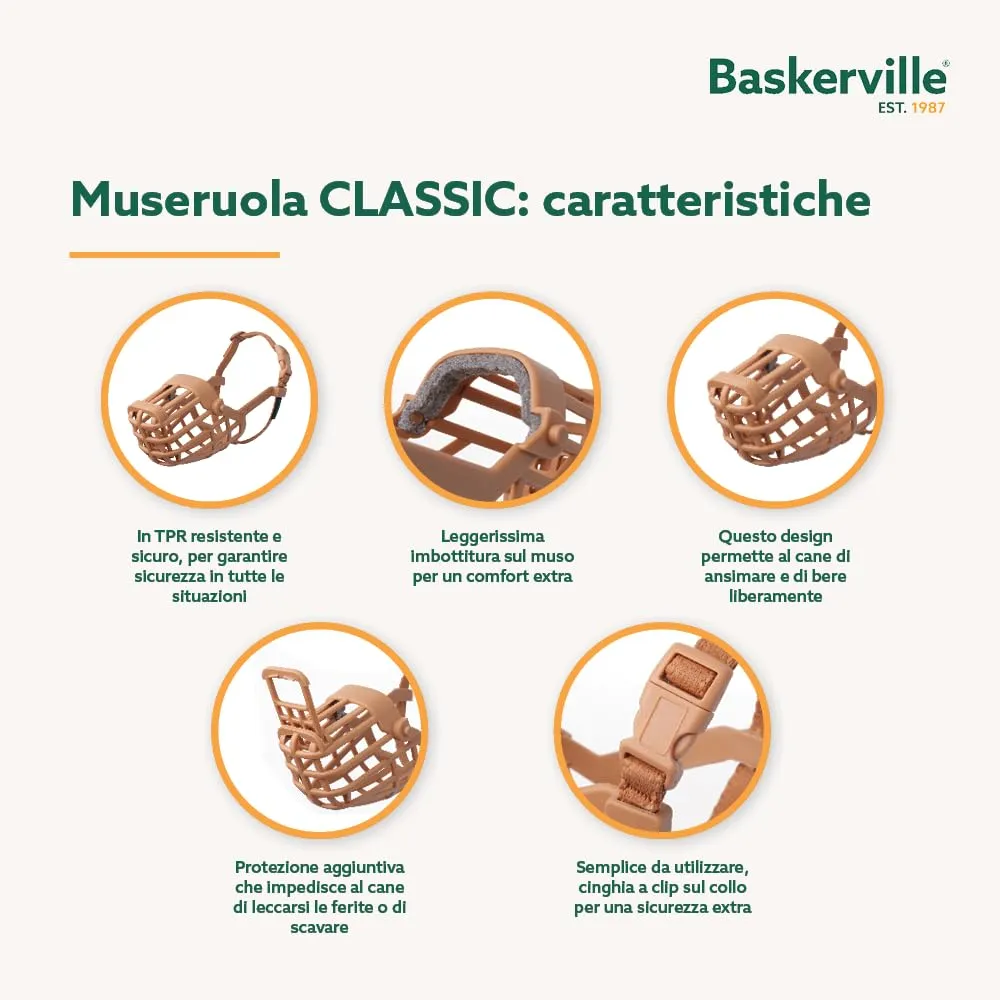 Museruola per cani Baskerville Classic Basket | Taglia 6 - immagine 4