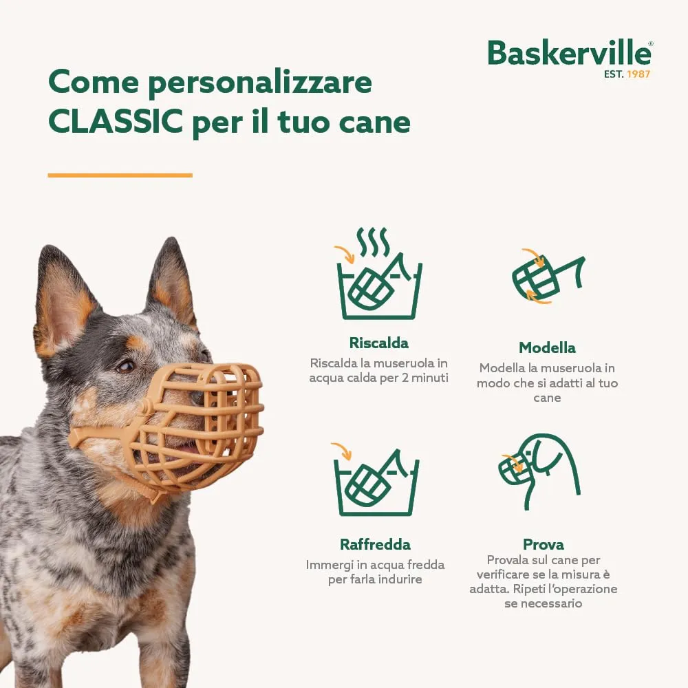 Museruola per cani Baskerville Classic Basket | Taglia 6 - immagine 6