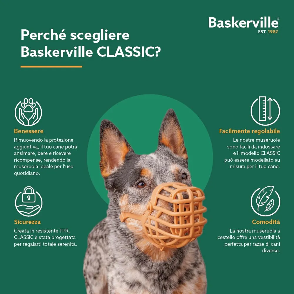 Museruola per cani Baskerville Classic Basket | Taglia 6 - immagine 9