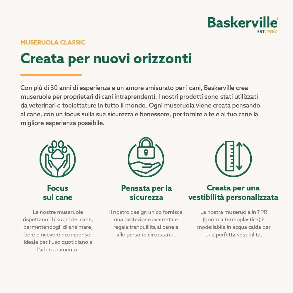 Museruola per cani Baskerville Classic Basket | Taglia 6 - immagine 10