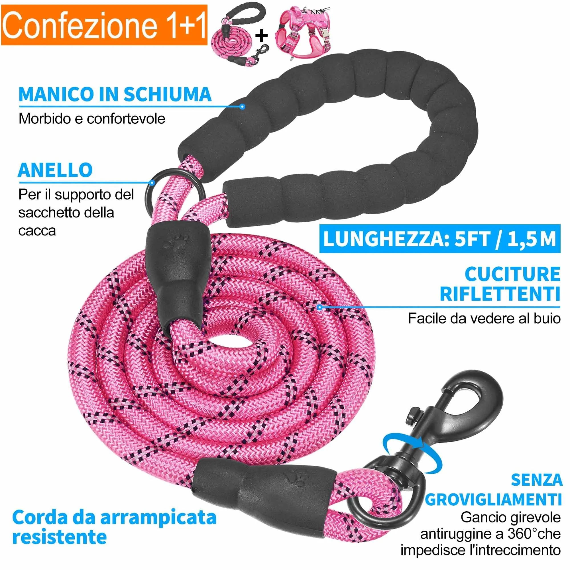 Haapaw - Gilet tattico pesante per cani di grandi dimensioni senza tirare, imbracatura da addestramento riflettente facile controllo militare grande - immagine 5