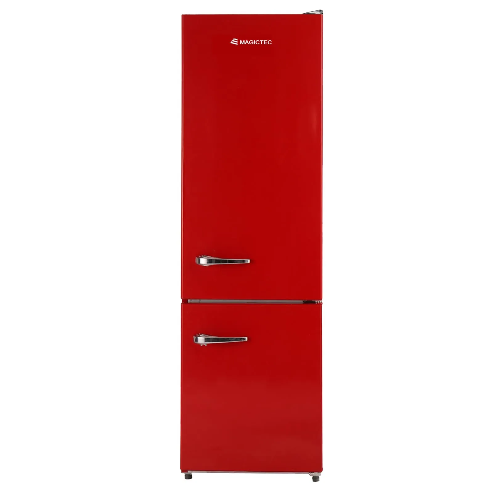 magictec Frigorifero in stile retrò con congelatore | 179 cm | 236 litri (168 l/68 l) | Total No Frost | Combinazione frigorifero-congelatore | Comandi elettronici | Allarme porta | Rosso - immagine 1