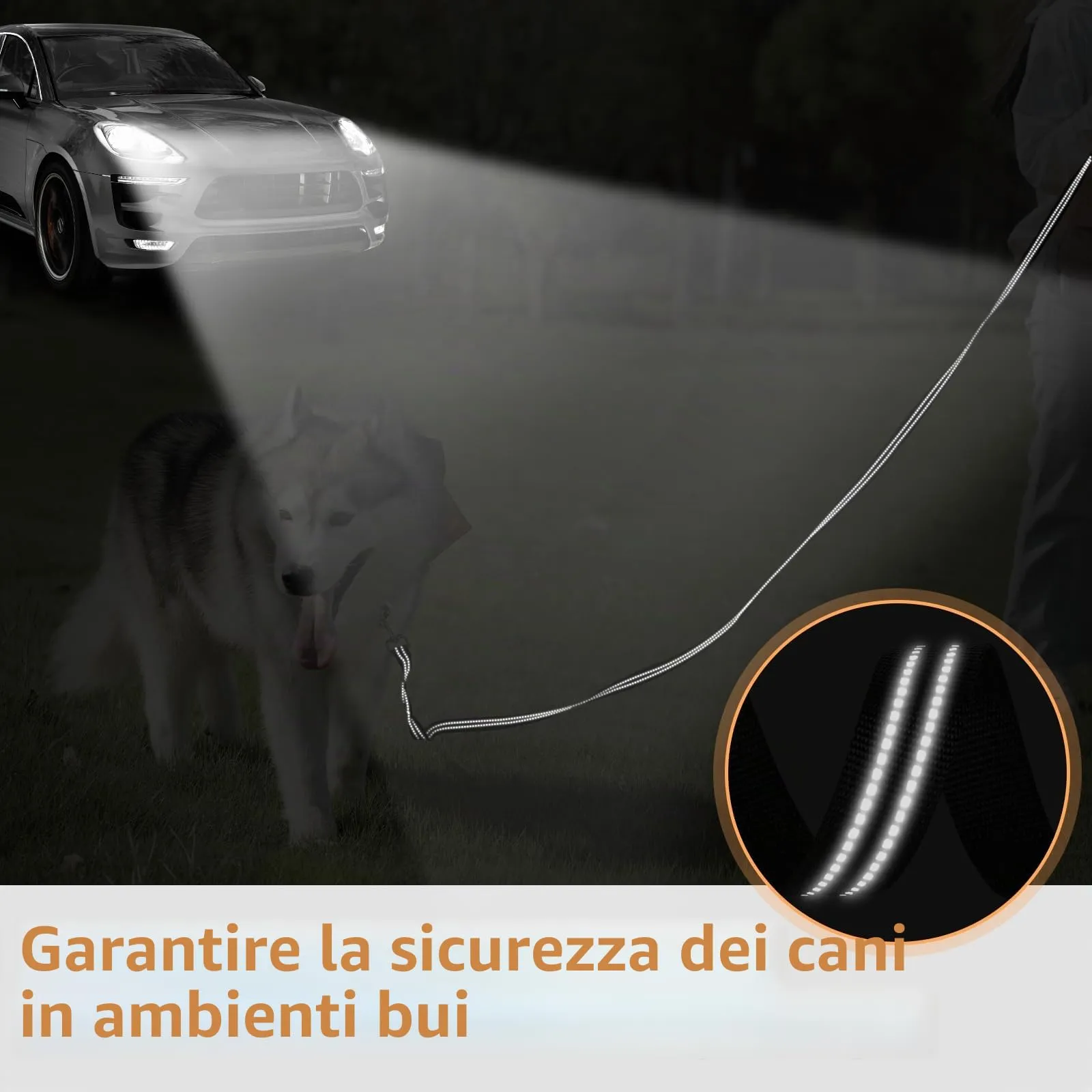 X XBEN Guinzaglio Addestramento per Cani Resistente e Leggero, 3M 5M 10M 15M 20M 25M 30M 50M Lunghina per Cane, Guinzaglio per Cani Con Impugnatura Comfort e fibbia a D, per Tutti i Cani - immagine 6