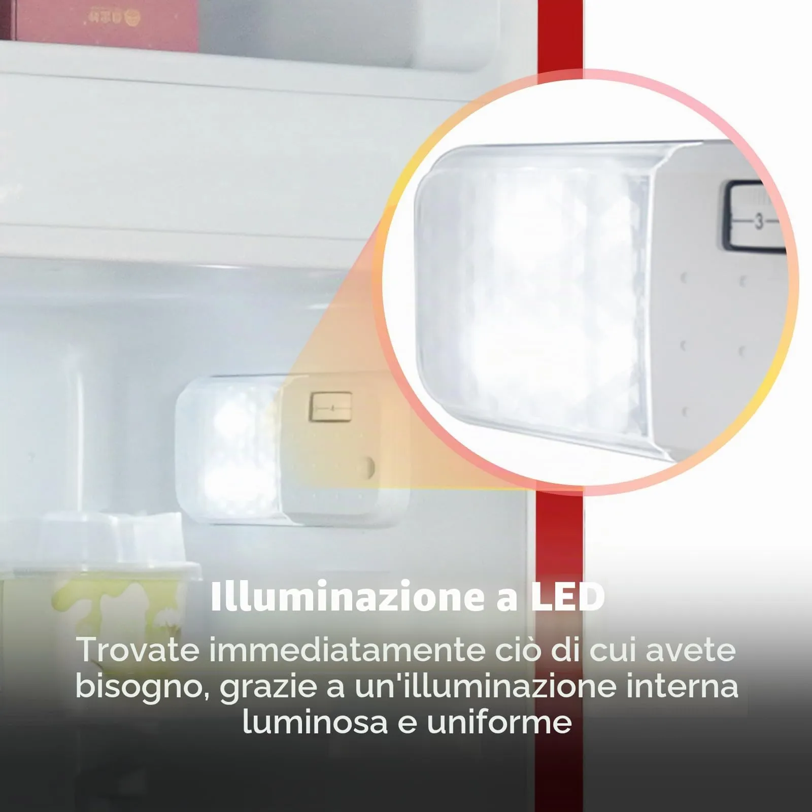 magictec Frigorifero Retro con Congelatore 120L | Low Frost | Stile Vintage - immagine 6
