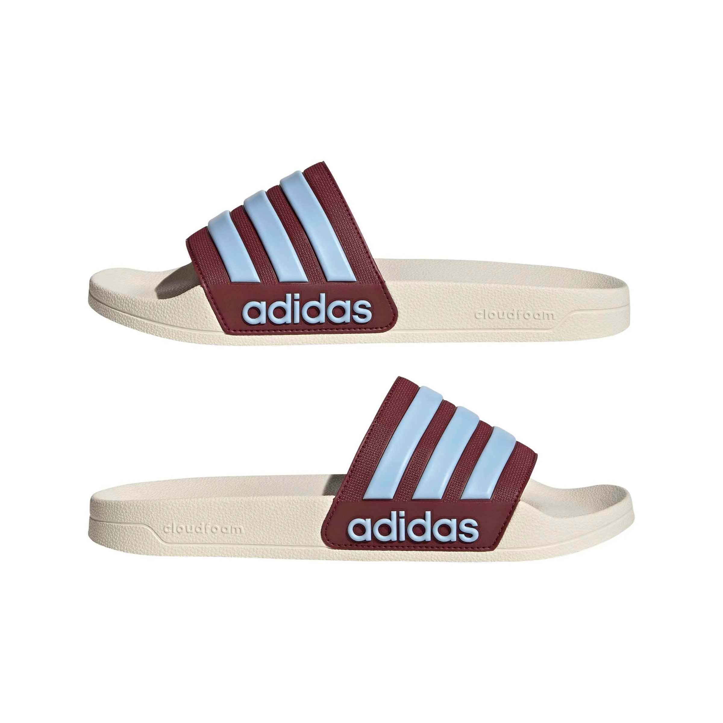 adidas Unisex - Adulto Adilette Shower Slides Sandal, off white/ice blue/shadow red, 47 EU - immagine 8