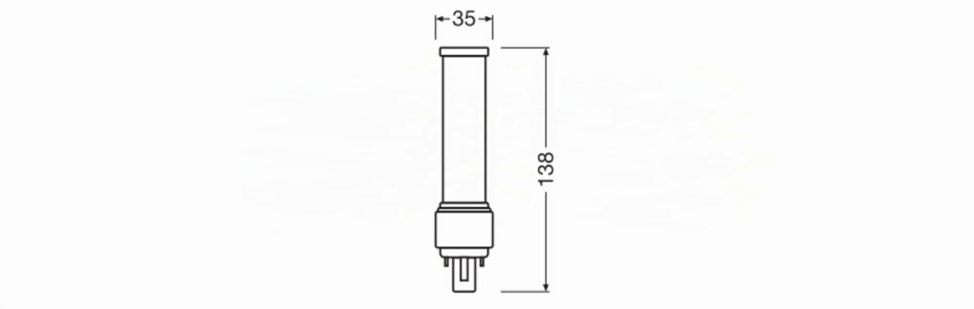 OSRAM DULUX D13 Lampada Compatta LED 6W G24D-1 3000K - immagine 4
