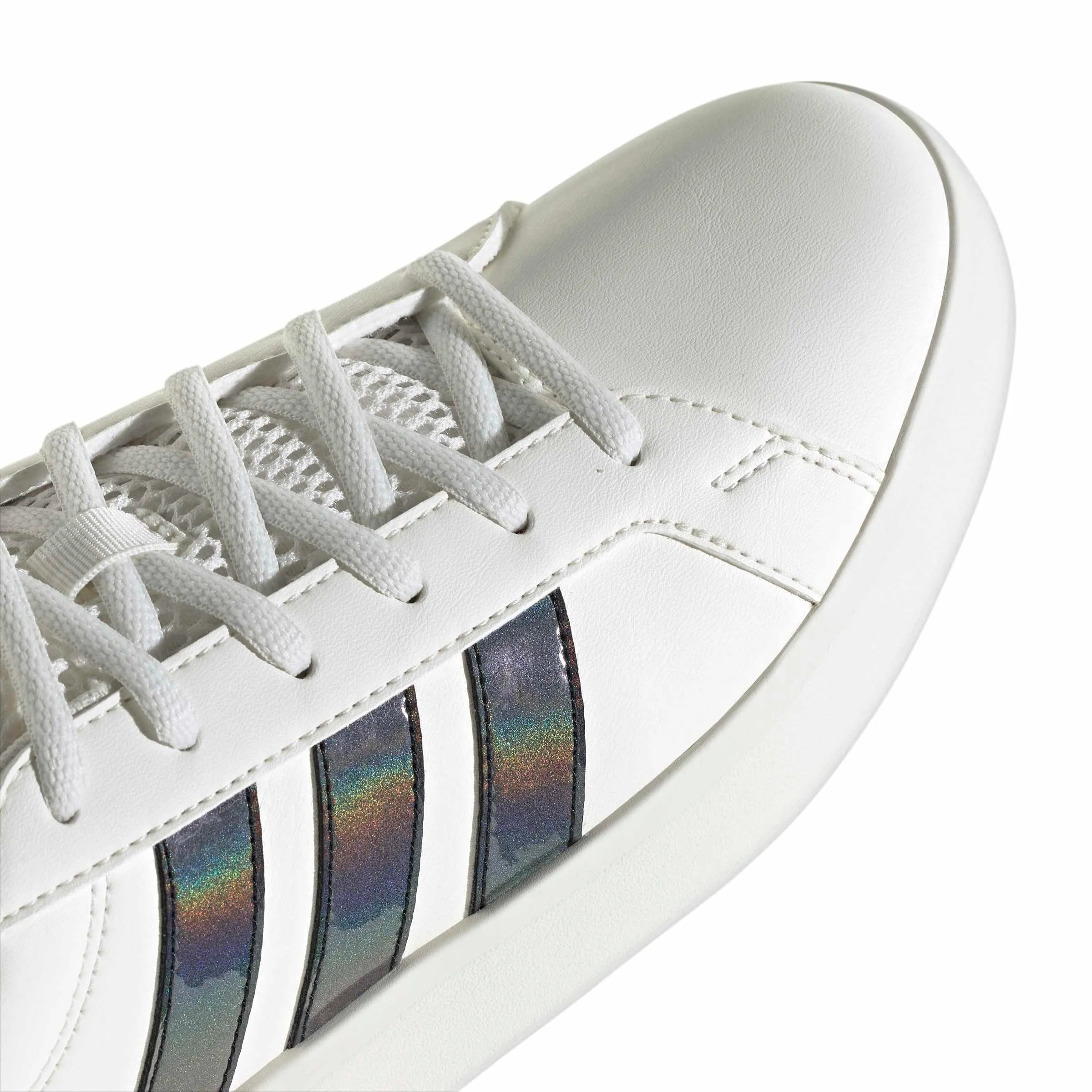 adidas Donna Grand Court Base 3.0 Shoes, Core White/Core Black/Core Black, 42 EU - immagine 5