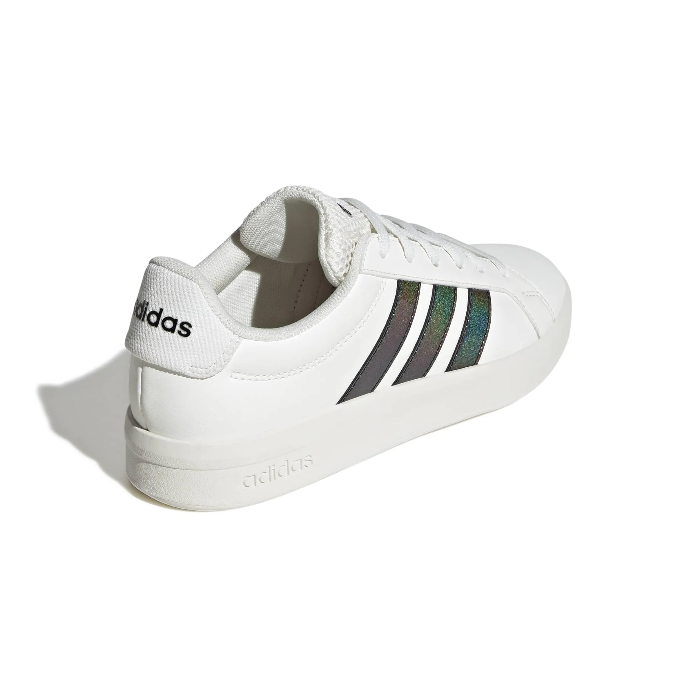 adidas Donna Grand Court Base 3.0 Shoes, Core White/Core Black/Core Black, 42 EU - immagine 6
