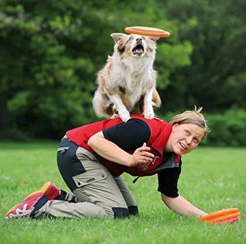 TRIXIE Dog Activity Disc Dog Bite-Proof, Gioco per cani, Diametro 23cm, Colori assortiti, 1 pezzo - immagine 4