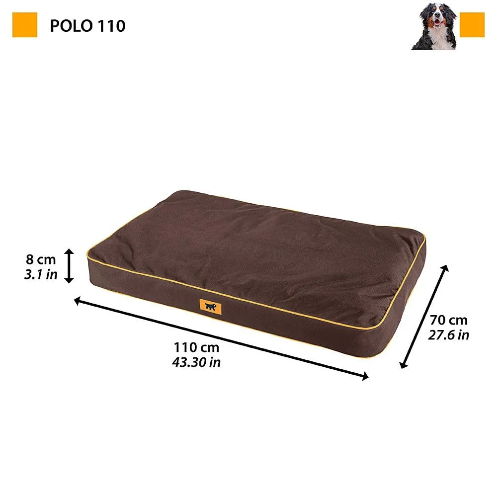 Ferplast Cuccia Ortopedica per Cani Extra Large Materassino per Cani Impermeabile e Antigraffio Cuccia Morbida Polo, 110 x 70 x h 8 CM, MARRONE - immagine 2