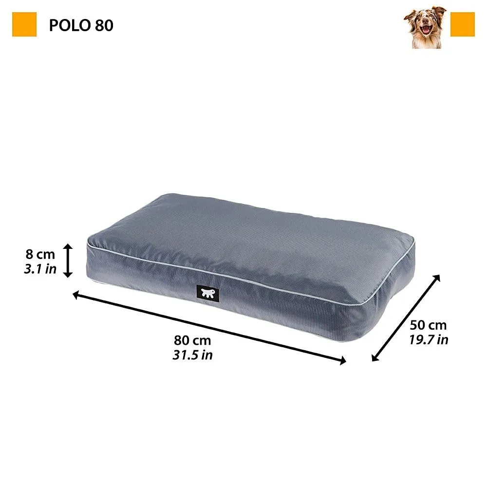 Ferplast Cuccia Ortopedica per Cani Media Materassino per Cani Impermeabile e Antigraffio Cuccia Morbida Polo, 80 x 50 x h 8 CM, GRIGIO - immagine 2