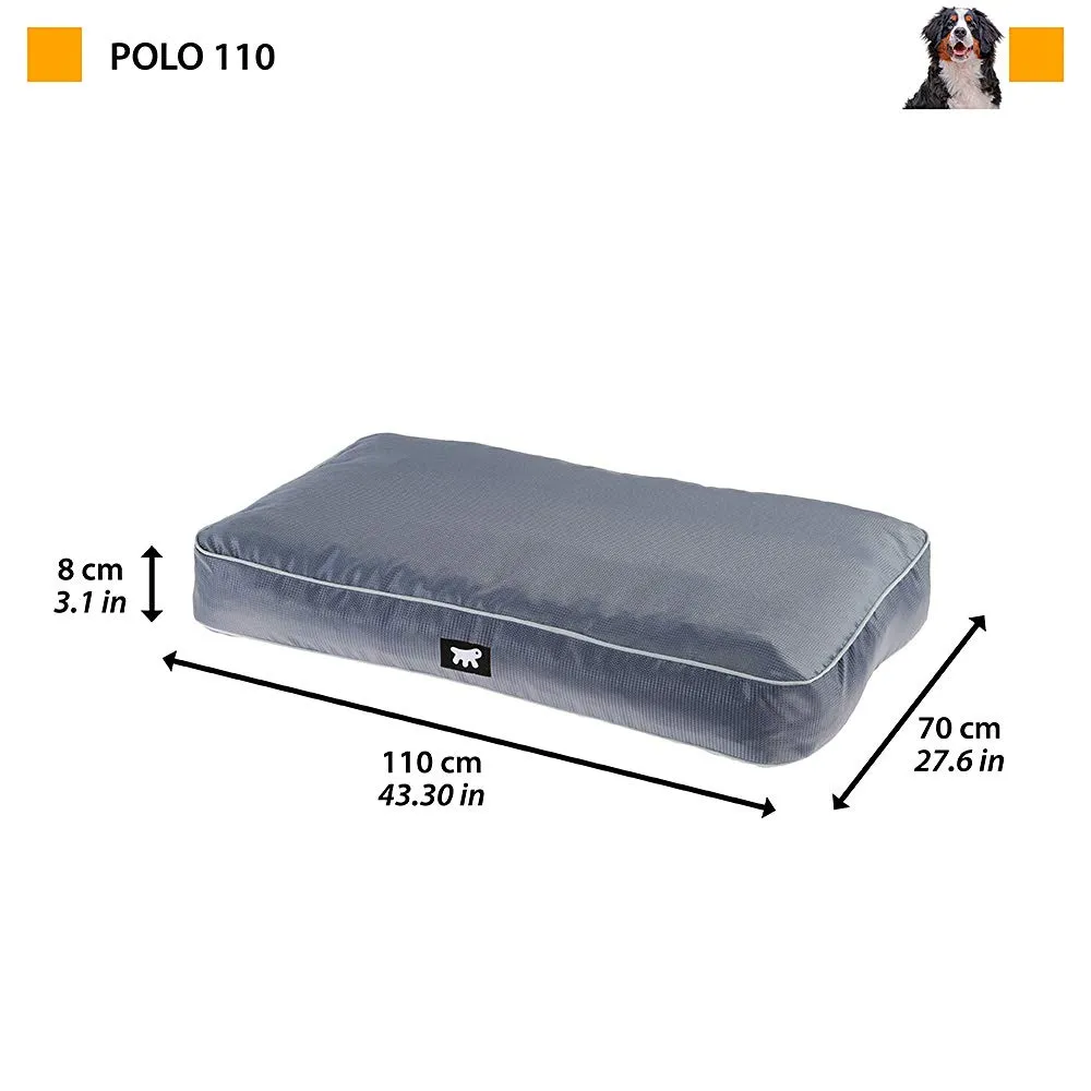 Ferplast Cuccia Ortopedica per Cani Extra Large Materassino per Cani Impermeabile e Antigraffio Cuccia Morbida Polo, 110 x 70 x h 8 CM, GRIGIA - immagine 3
