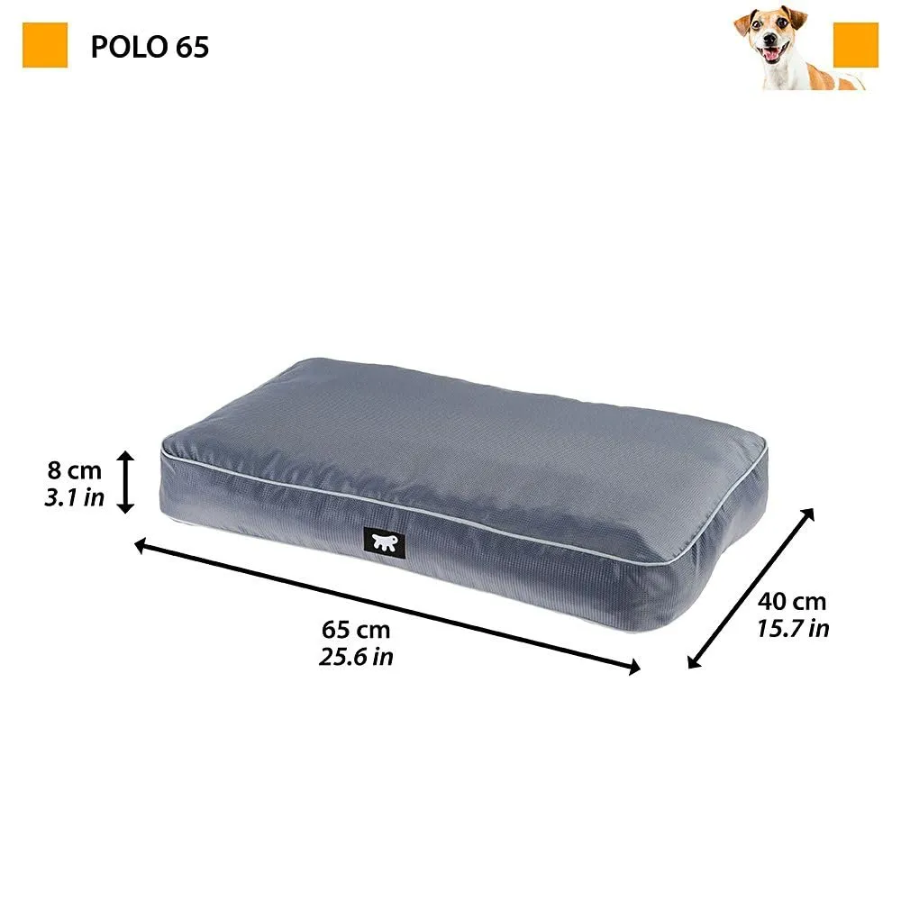 Ferplast Cuccia Ortopedica per Cani Piccoli Materassino per Cani Impermeabile e Antigraffio Cuccia Morbida Polo, 65 x 40 x h 8 CM, GRIGIO - immagine 2